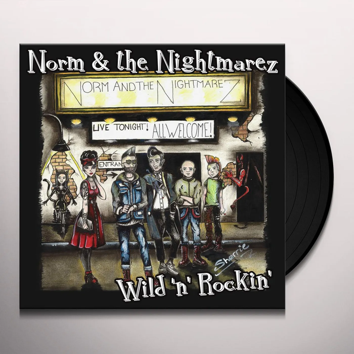 Norm & the Nightmarez WILD N ROCKIN Vinyl Record