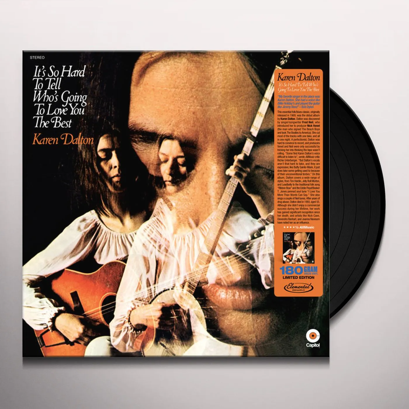 Karen Dalton IT'S SO HARD TO TELL WHO'S GOING TO LOVE YOU THE BEST Vinyl Record