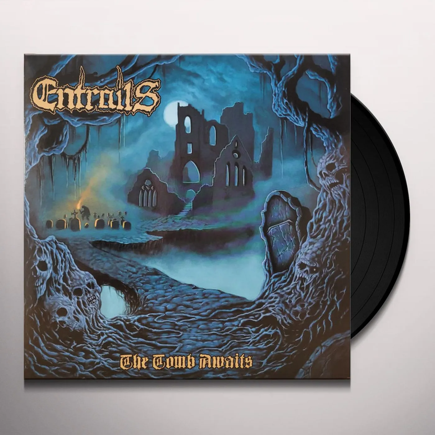 Entrails TOMB AWAITS Vinyl Record