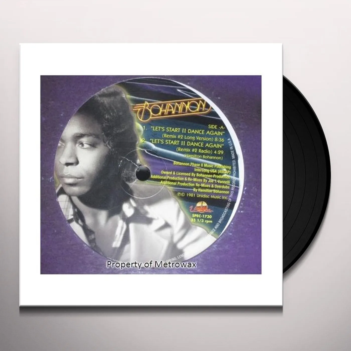 Bohannon LET'S START TO DANCE AGAIN 2 Vinyl Record