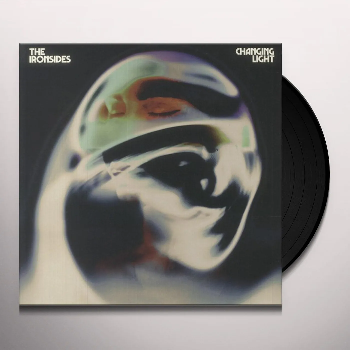 Ironsides CHANGING LIGHT - COKE BOTTLE CLEAR W/ BLACK SWIRL Vinyl Record