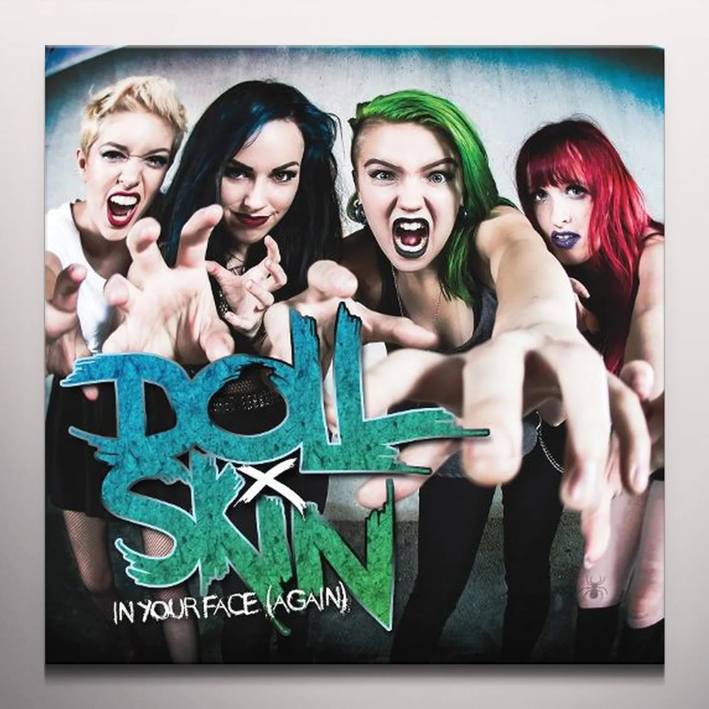 Doll Skin In Your Face (Again) (Green Vinyl) Vinyl Record