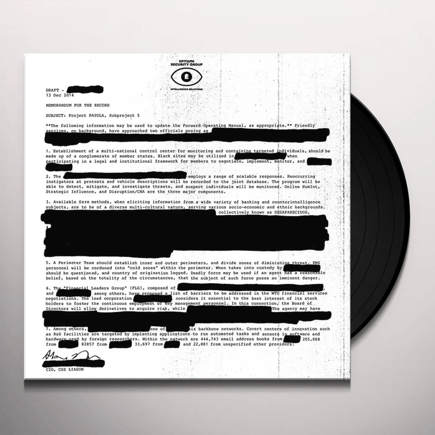 Desaparecidos Payola Vinyl Record