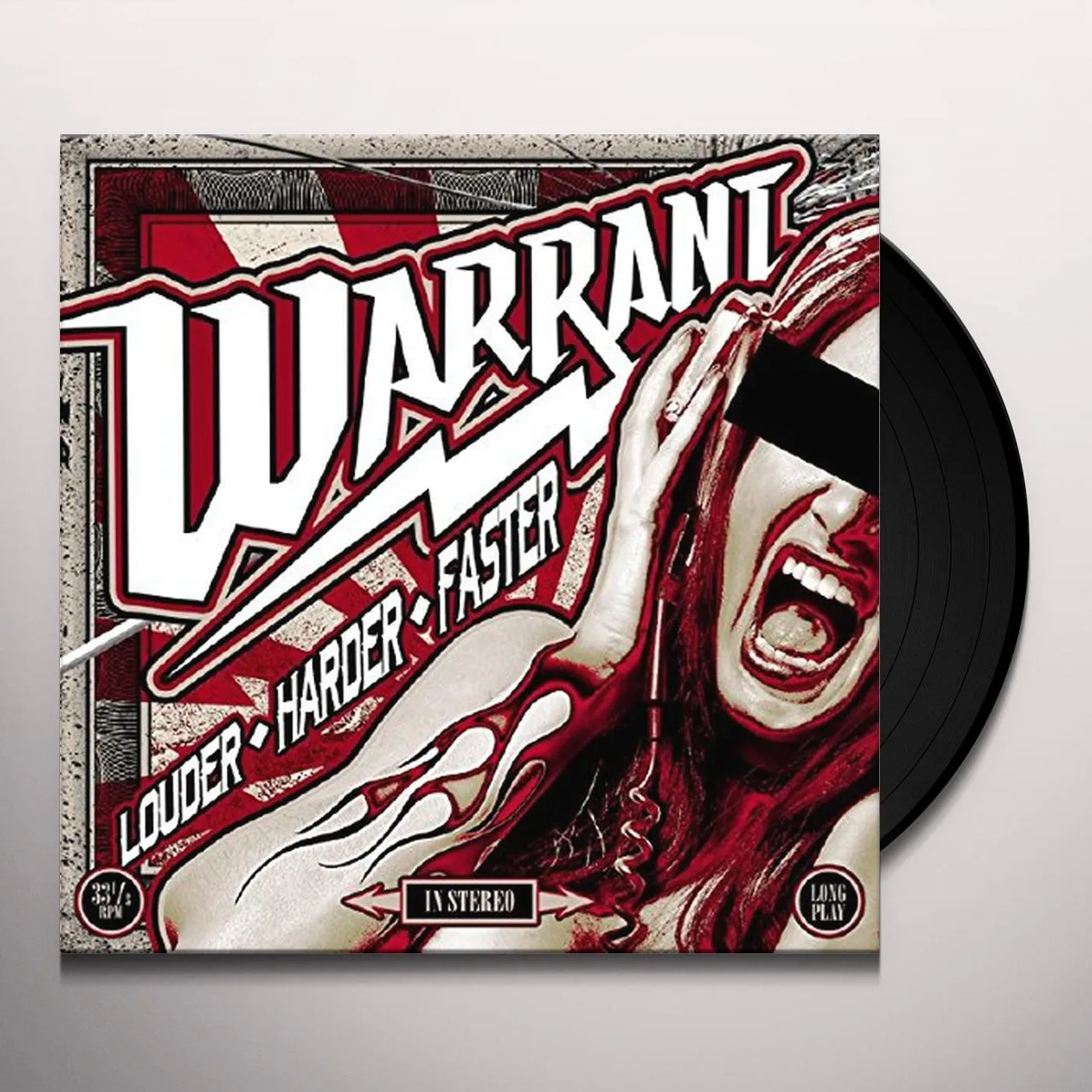Warrant Louder Harder Faster Vinyl Record