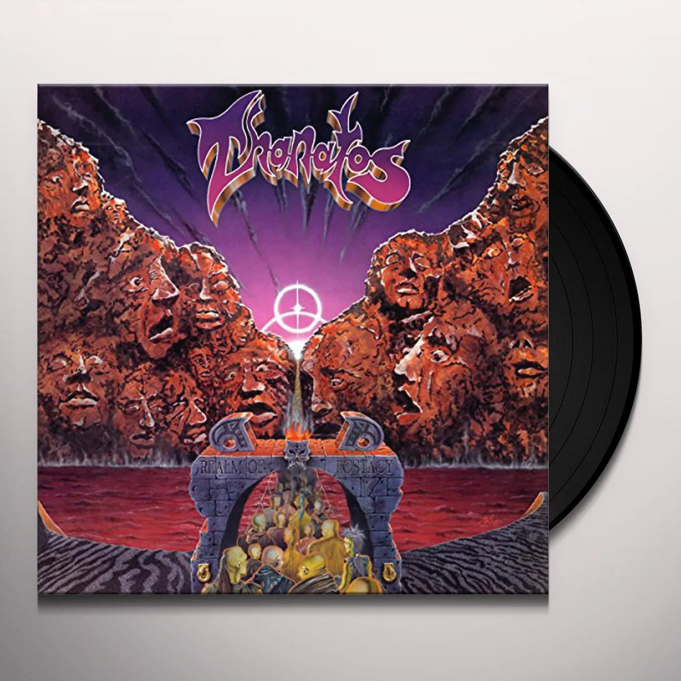 Thanatos REALM OF ECSTASY (ORANGE VINYL) Vinyl Record