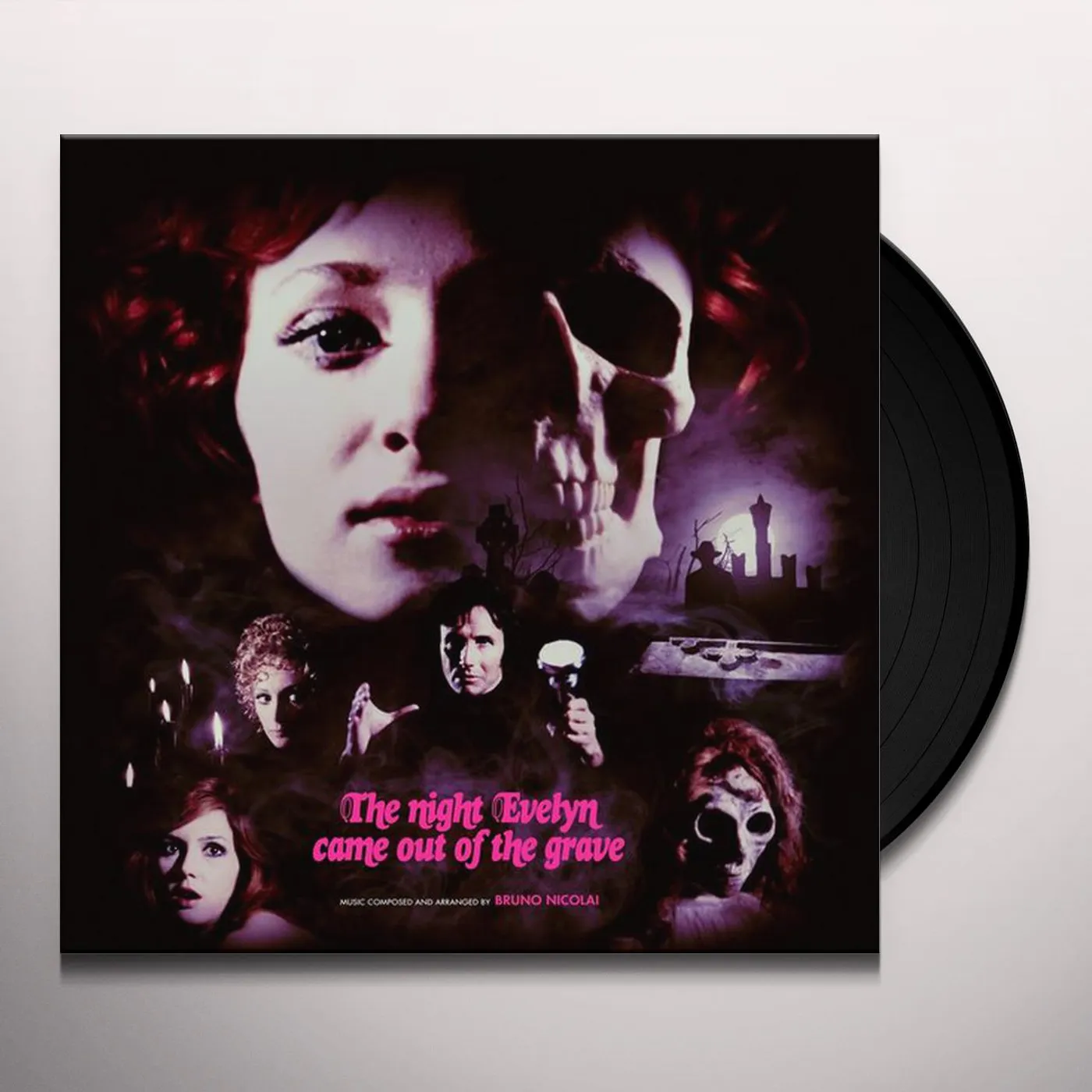 Bruno Nicolai NIGHT EVELYN CAME OUT OF THE GRAVE /O.S.T. Vinyl Record - Blue Vinyl