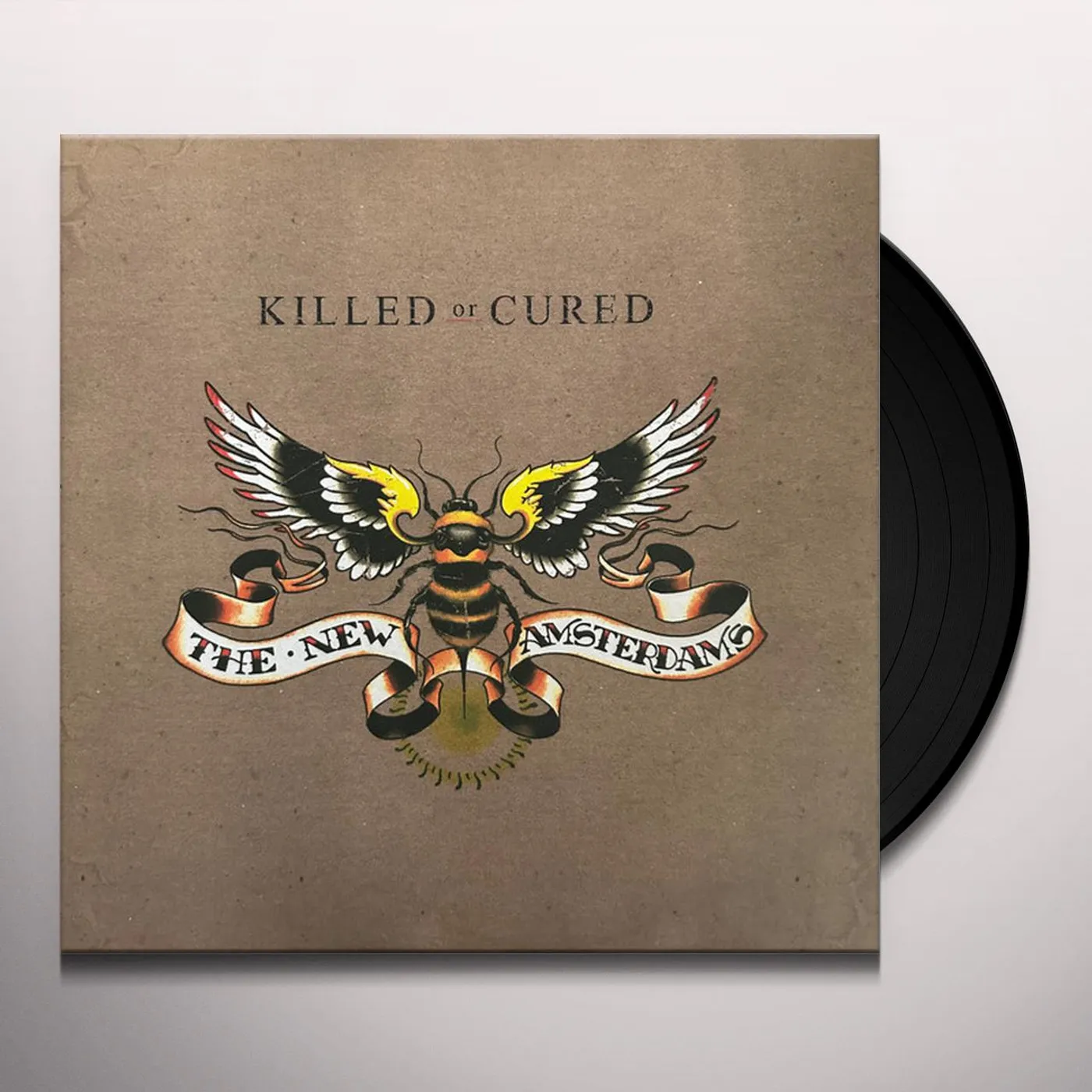 The New Amsterdams KILLED OR CURED - BROWN & WHITE Vinyl Record