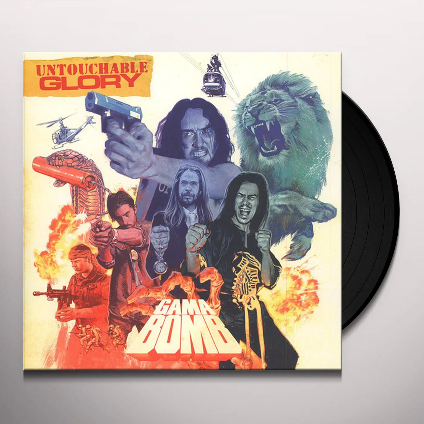 Gama Bomb UNTOUCHABLE GLORY (BLACK) Vinyl Record