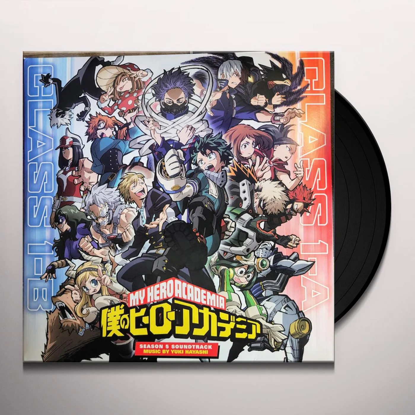 Yuki Hayashi MY HERO ACADEMIA: SEASON 5 Original Soundtrack (2LP/1-OPAQUE BLUE MARBLE/2-OPAQUE RED MABLE VINYL) Vinyl Record