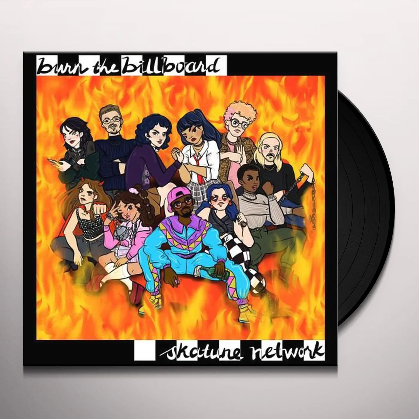 Skatune Network burn the billboard Vinyl Record
