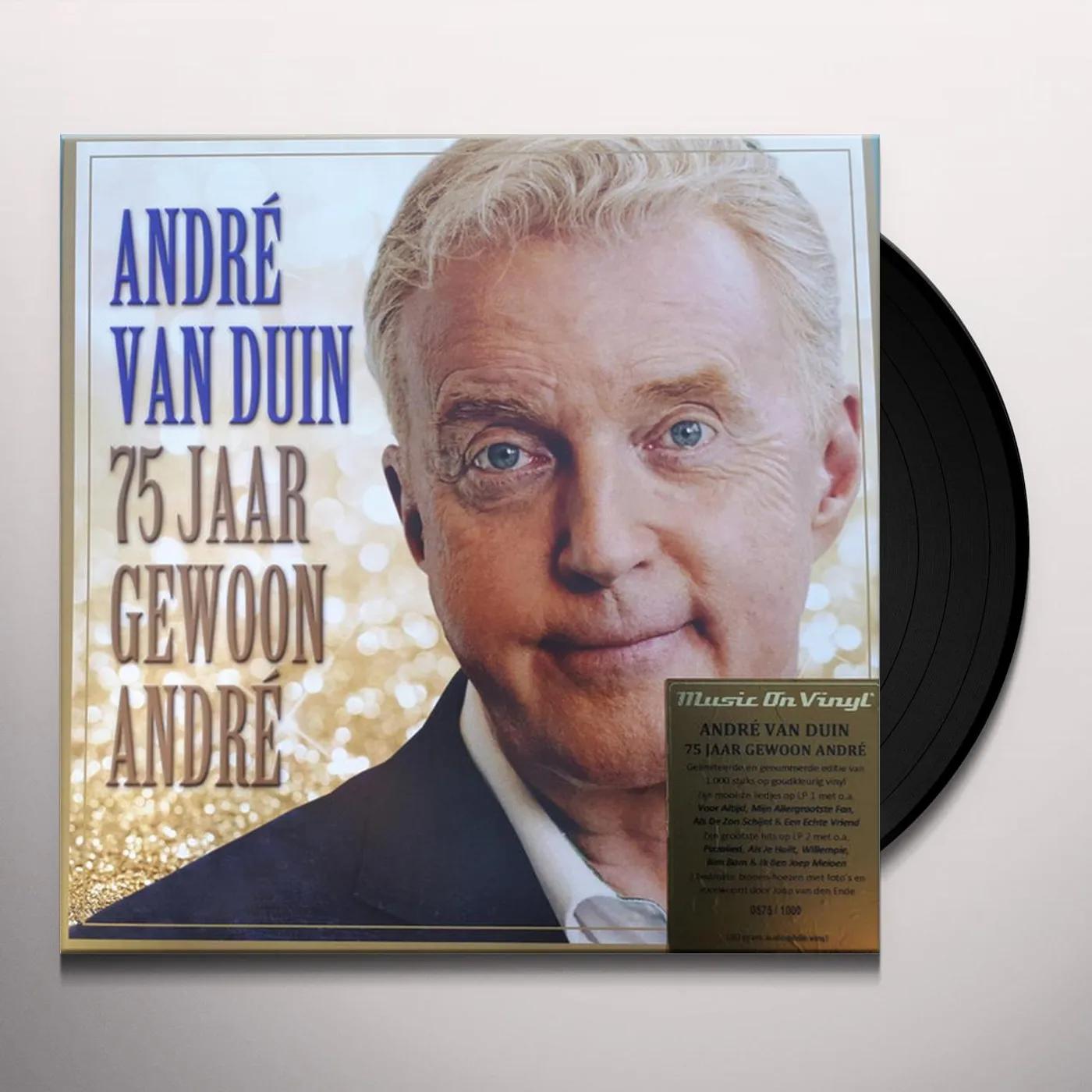 André van Duin 75 JAAR GEWOON ANDRE (LIMITED/GOLD VINYL/ 180G/2LP) Vinyl Record