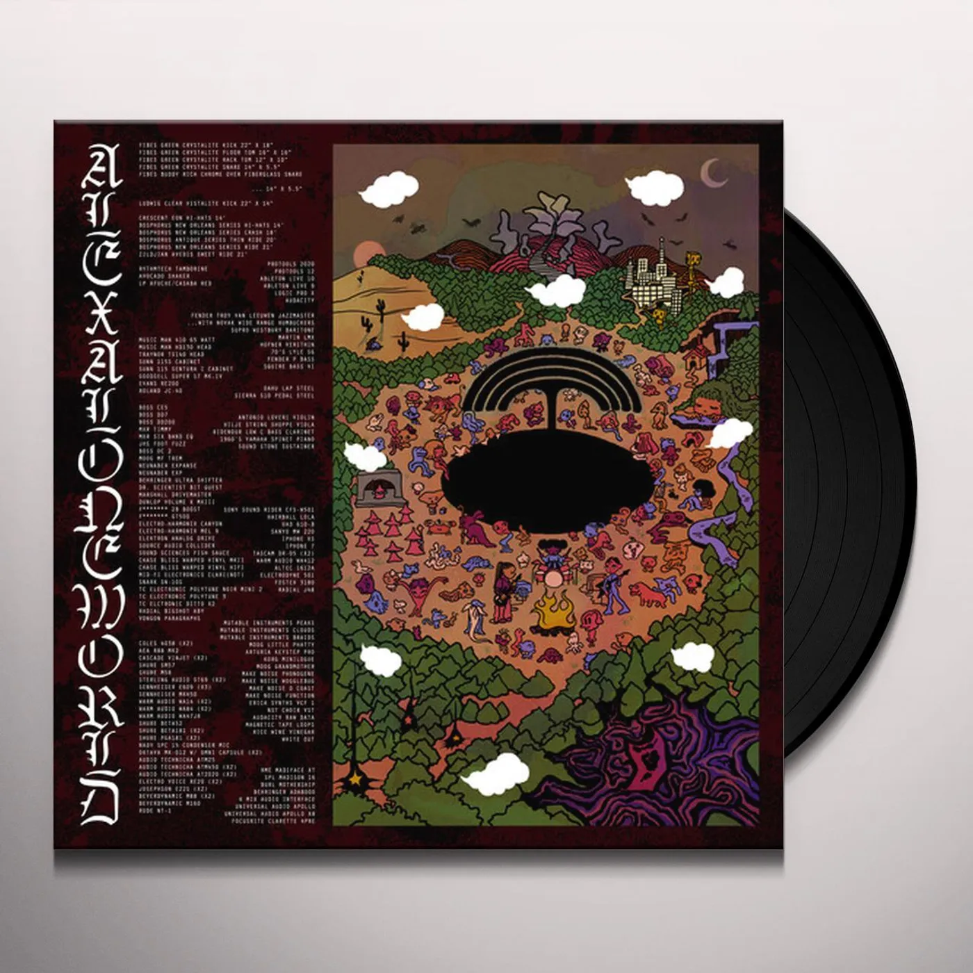 ALEXALONEWORLD (BURGUNDY + BLACK SWIRL VINYL) Vinyl Record