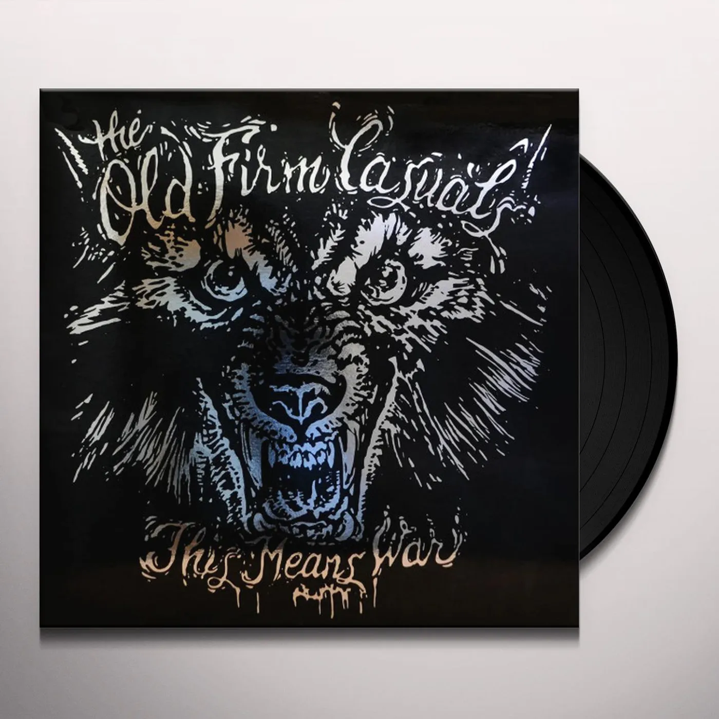 The Old Firm Casuals THIS MEANS WAR (SILVER VINYL) Vinyl Record