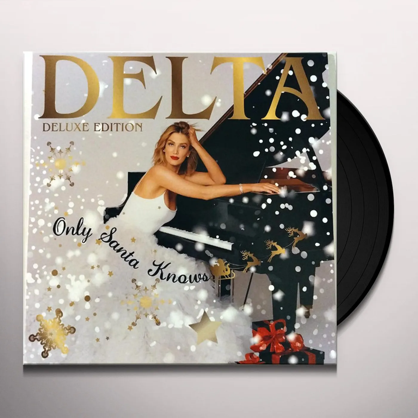 Delta Goodrem ONLY SANTA KNOWS (DELUXE EDITION) (2LP/SNOWY WHITE VINYL/180G) Vinyl Record