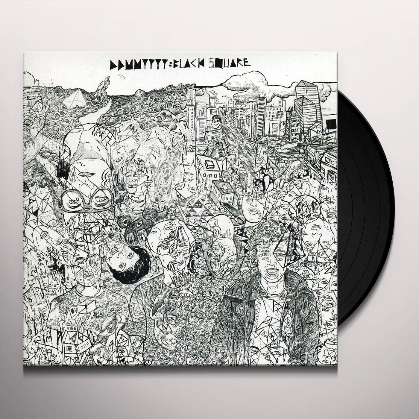 DD/MM/YYYY Black Square Vinyl Record