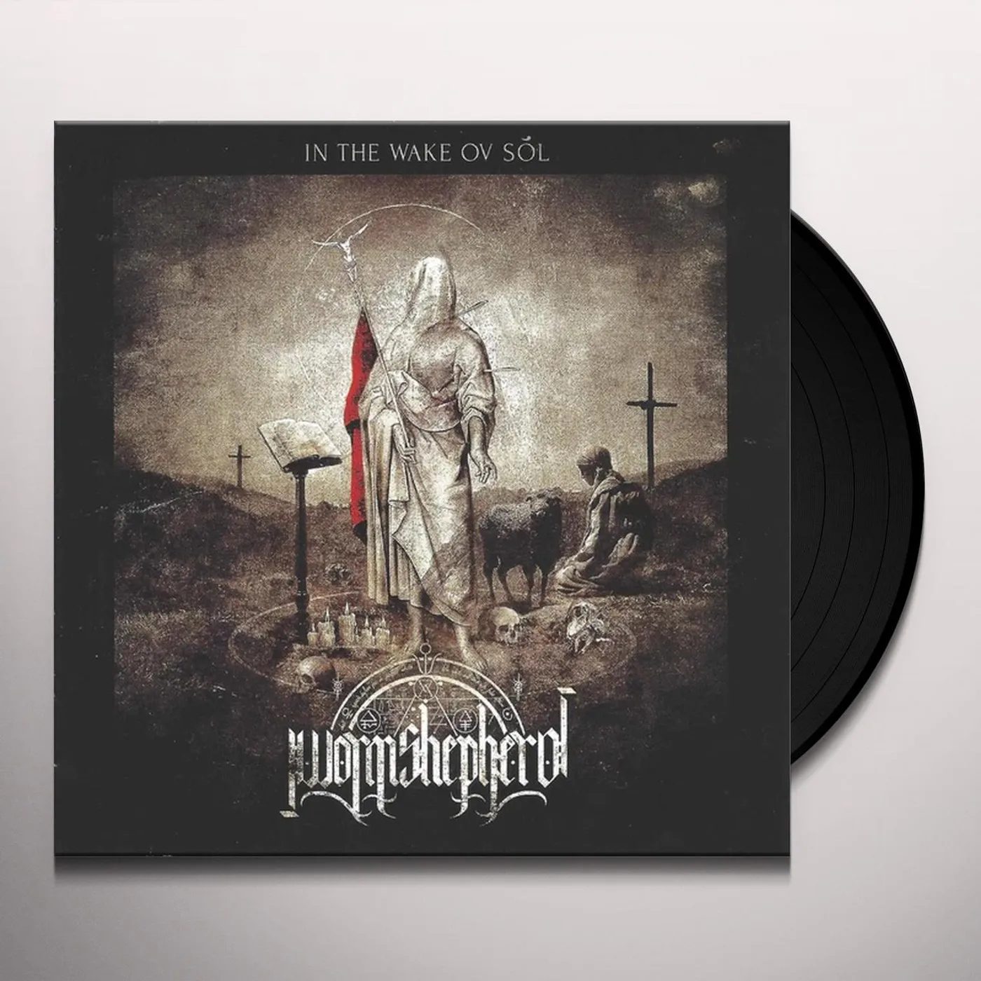 Worm Shepherd IN THE WAKE OV SOL (OBSIDIAN MARBLE VINYL) Vinyl Record