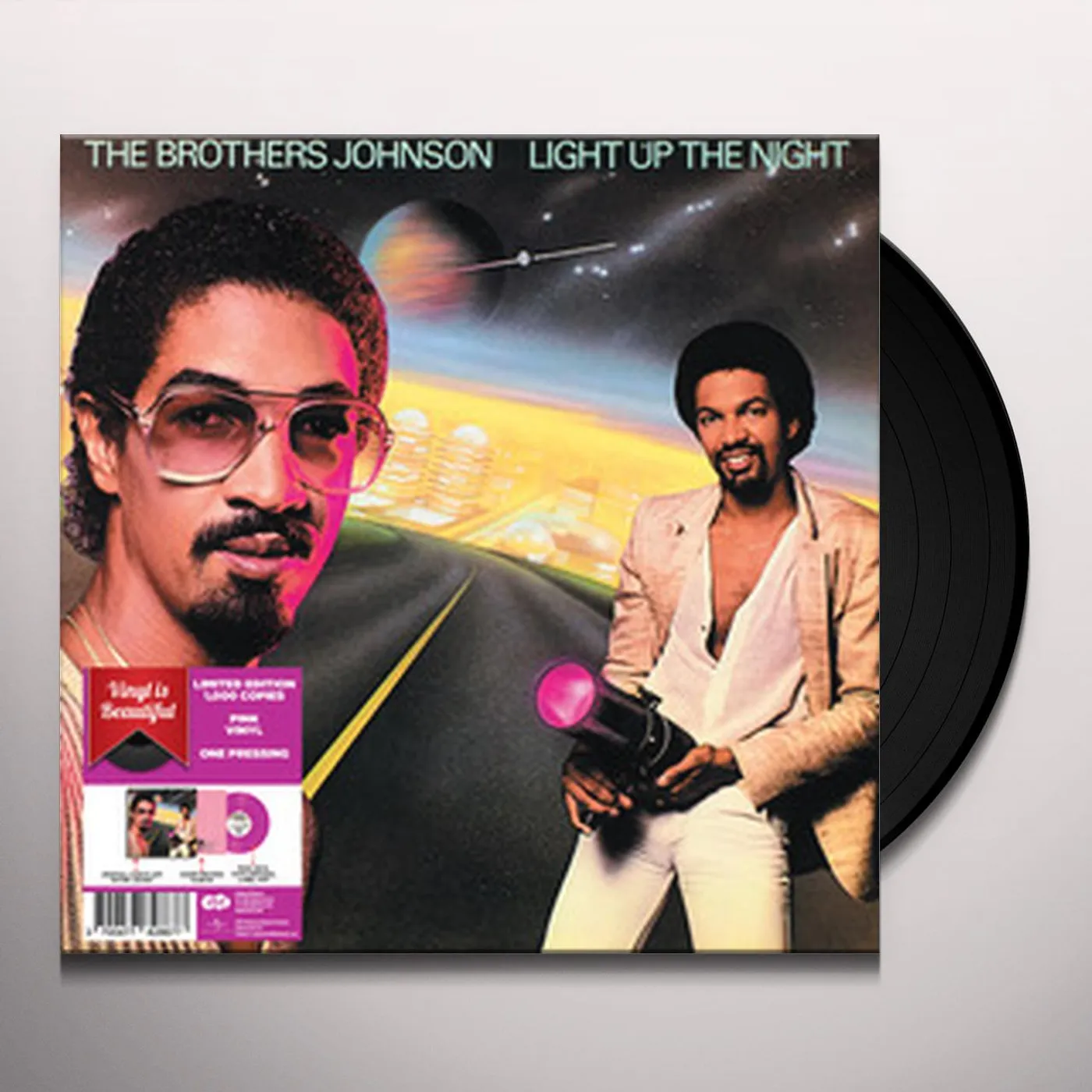 The Brothers Johnson LIGHT UP THE NIGHT (PINK VINYL) (LIMITED EDITION) Vinyl Record