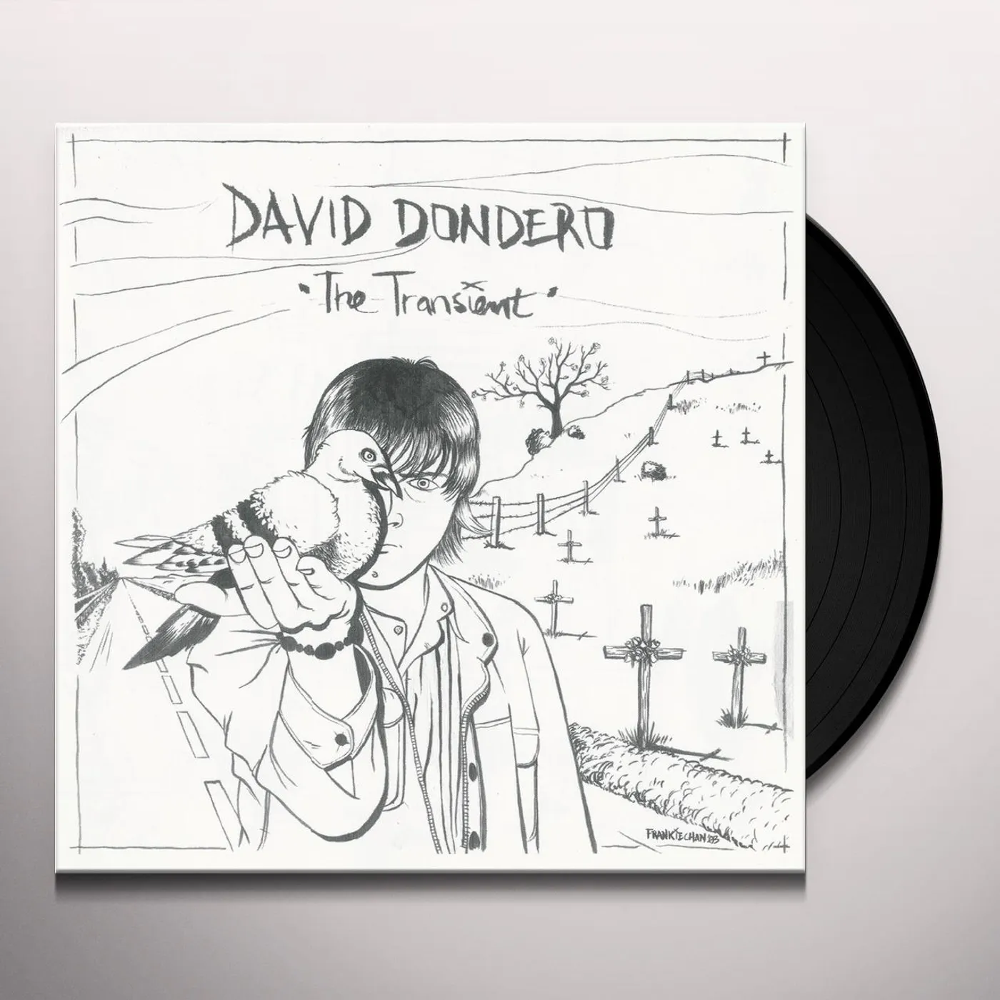 David Dondero TRANSIENT (BLACK & WHITE VINYL) Vinyl Record