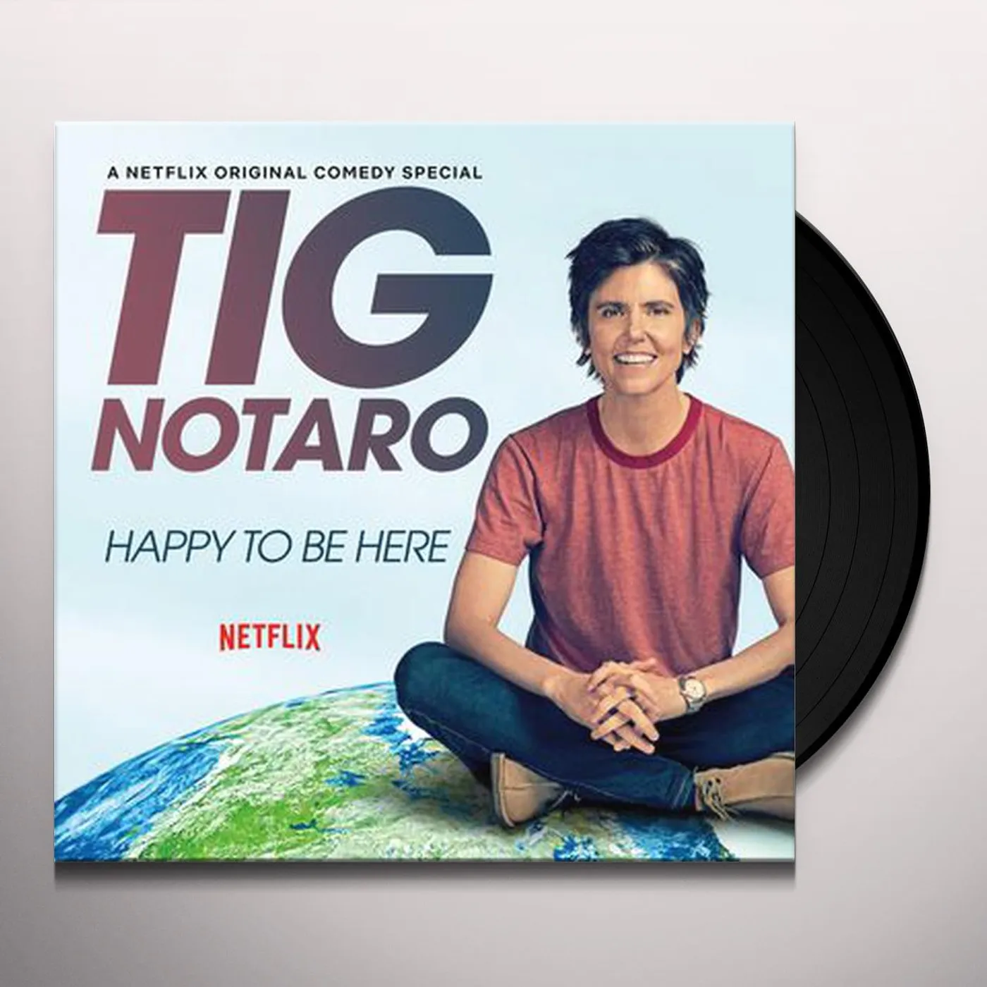 Tig Notaro HAPPY TO BE HERE Vinyl Record