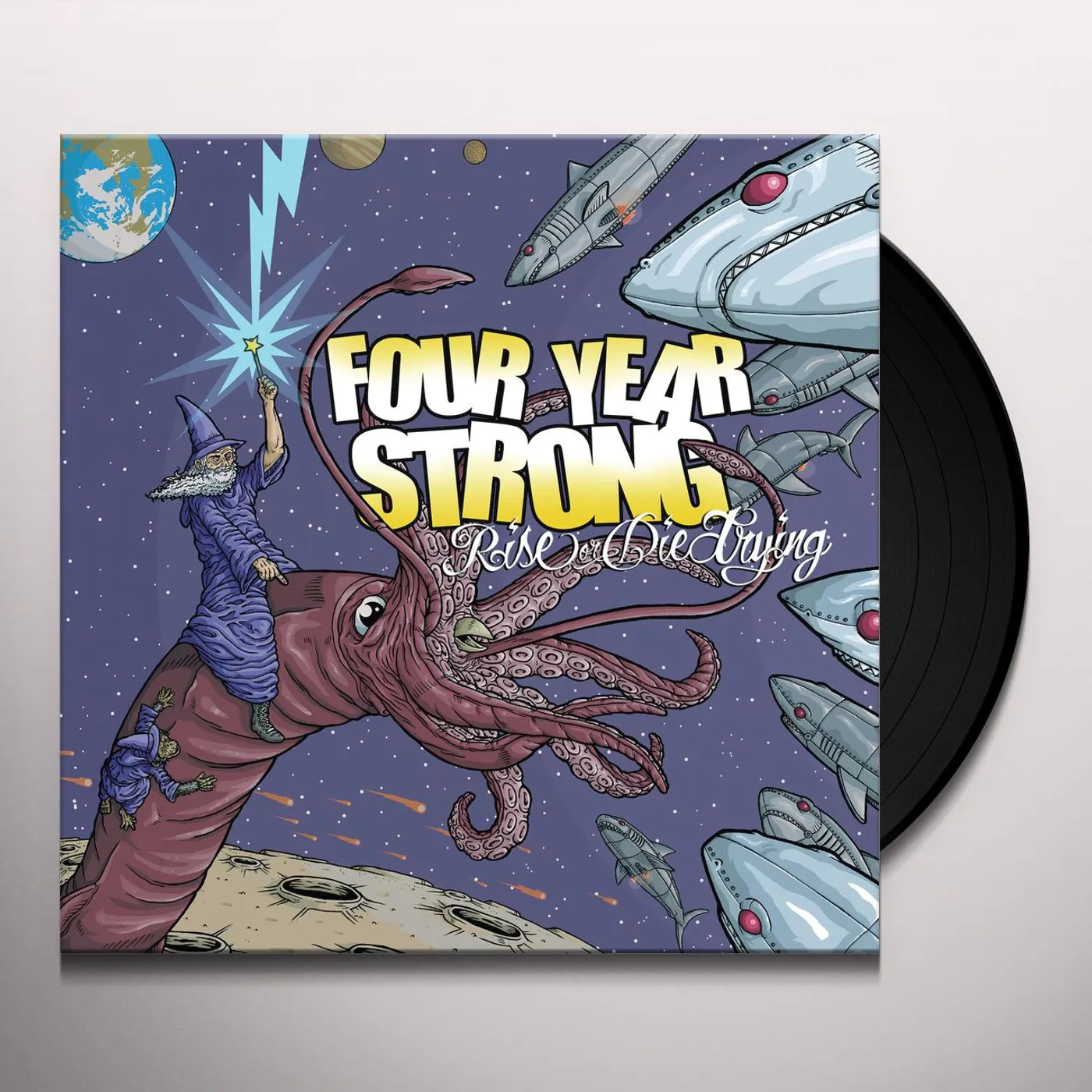 Four Year Strong RISE OR DIE TRYING (NEON PINK VINYL) Vinyl Record