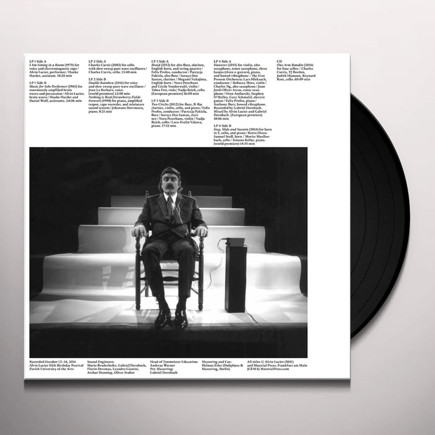 Alvin Lucier ILLUMINATED BY THE MOON Vinyl Record