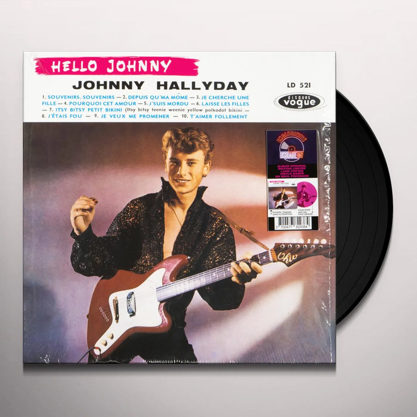 Johnny Hallyday HELLO JOHNNY GRAVE Vinyl Record