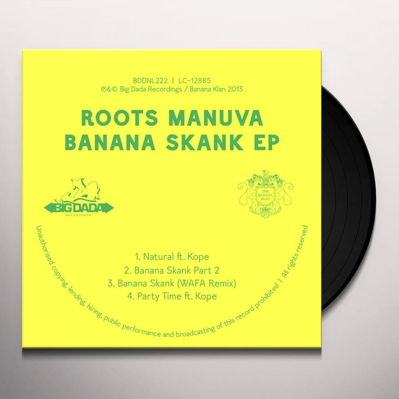 Roots Manuva Banana Skank Vinyl Record