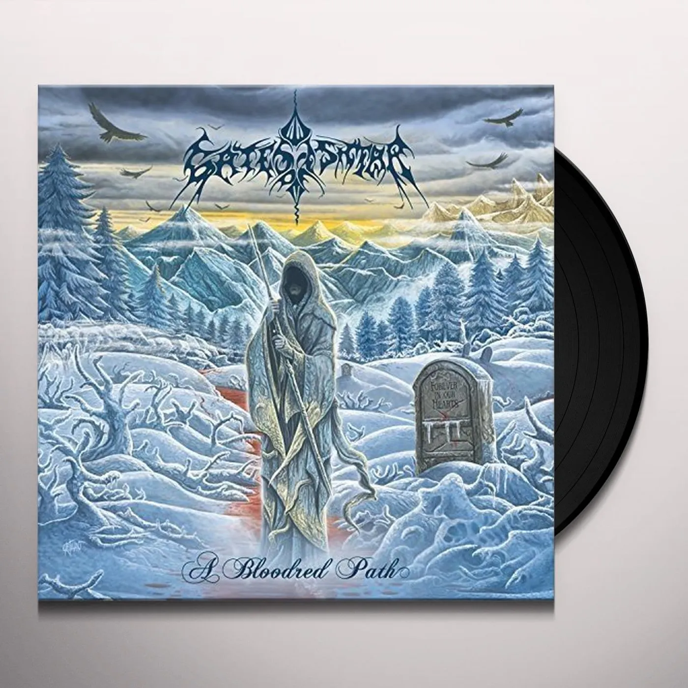 Gates of Ishtar BLOODRED PATH (CLEAR VINYL) Vinyl Record