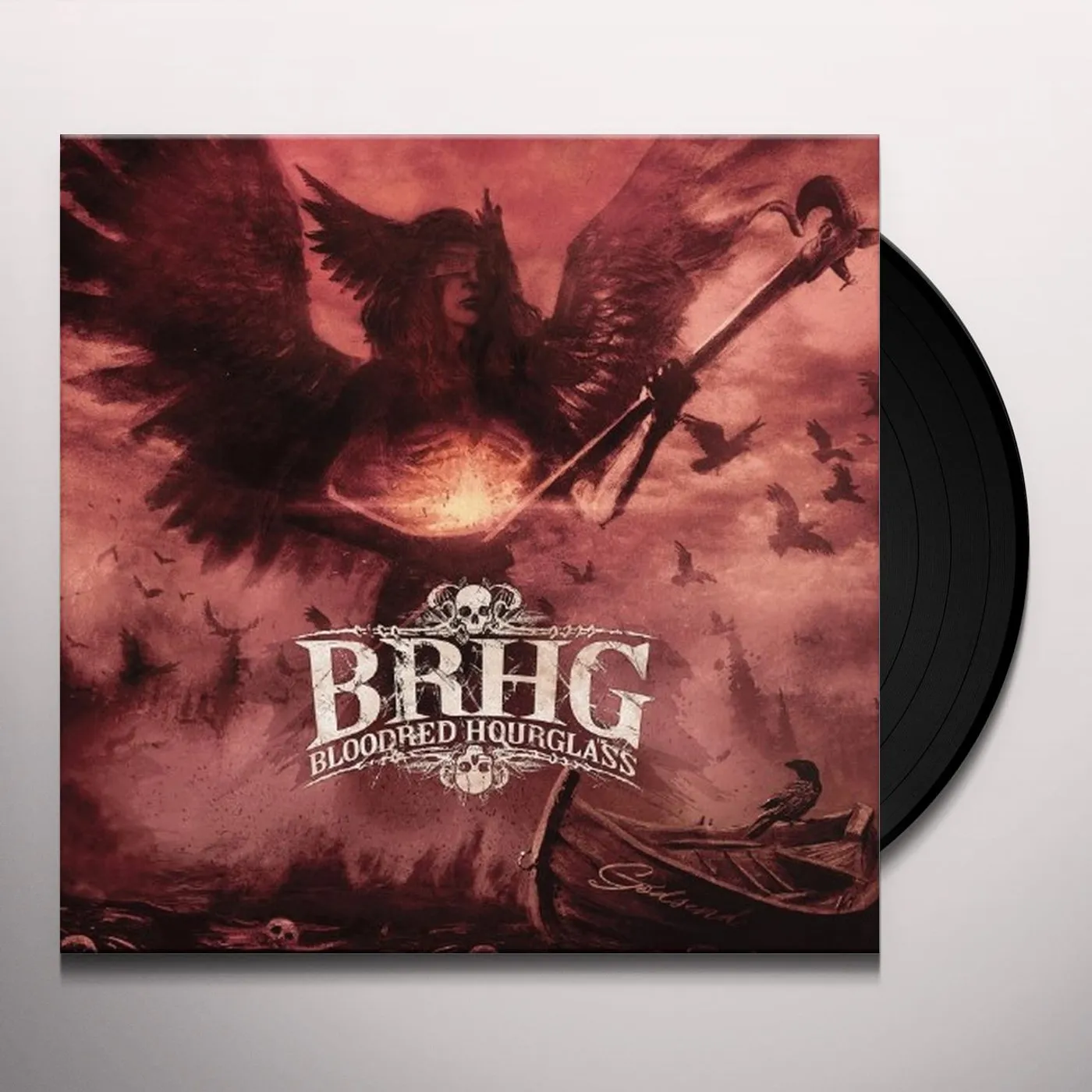 Bloodred Hourglass GODSEND (RED/BLACK MARBLE VINYL) Vinyl Record