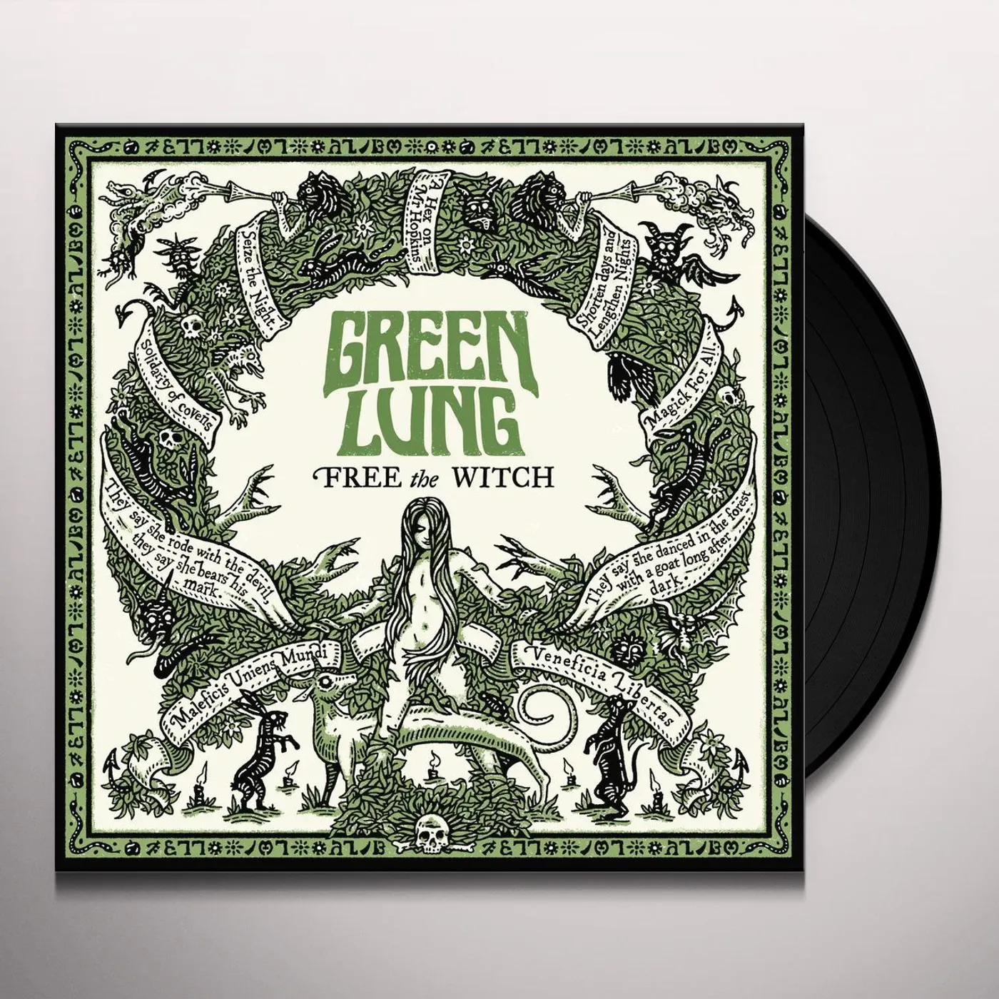 Green Lung FREE THE WITCH Vinyl Record