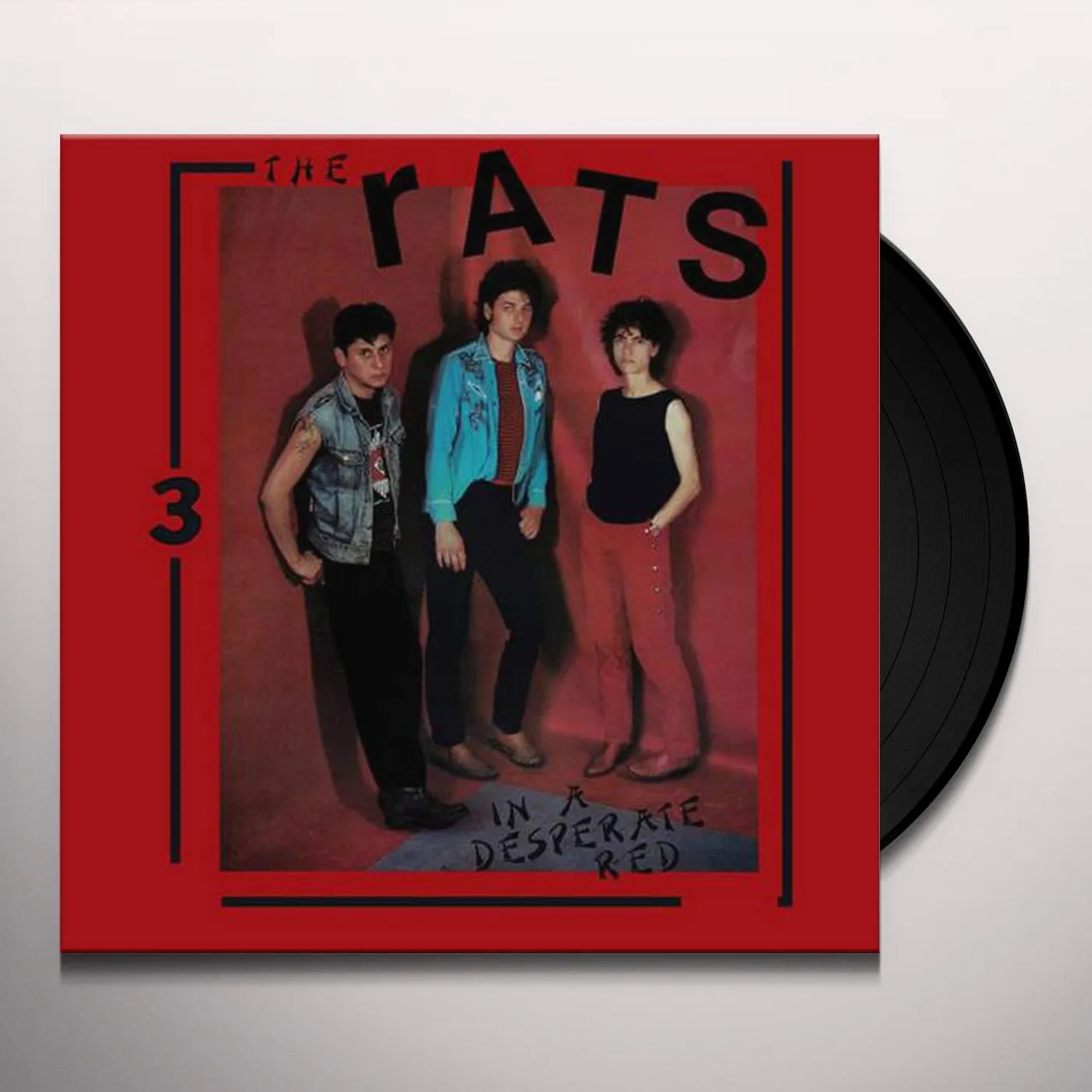 Rats IN A DESPERATE RED Vinyl Record