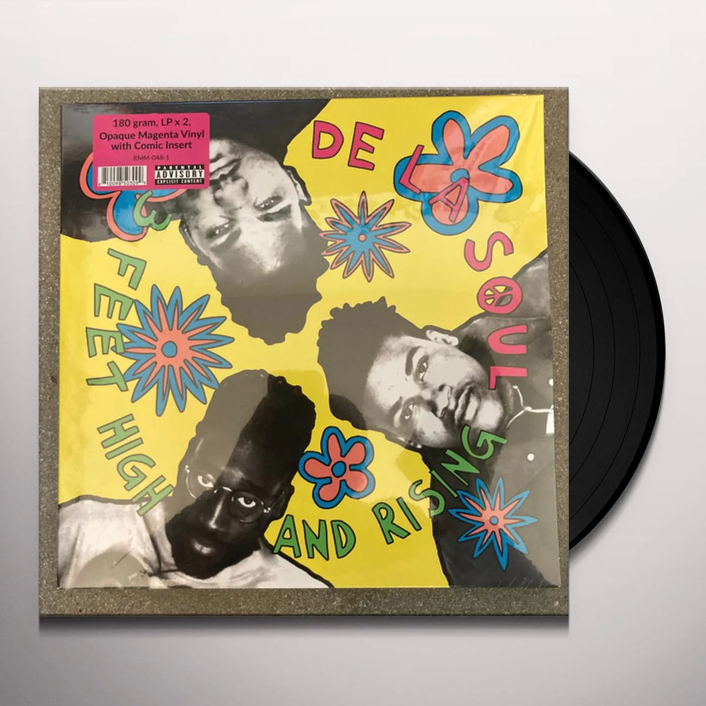 De La Soul 3 FEET HIGH & RISING (MAGENTA VINYL/2LP) Vinyl Record