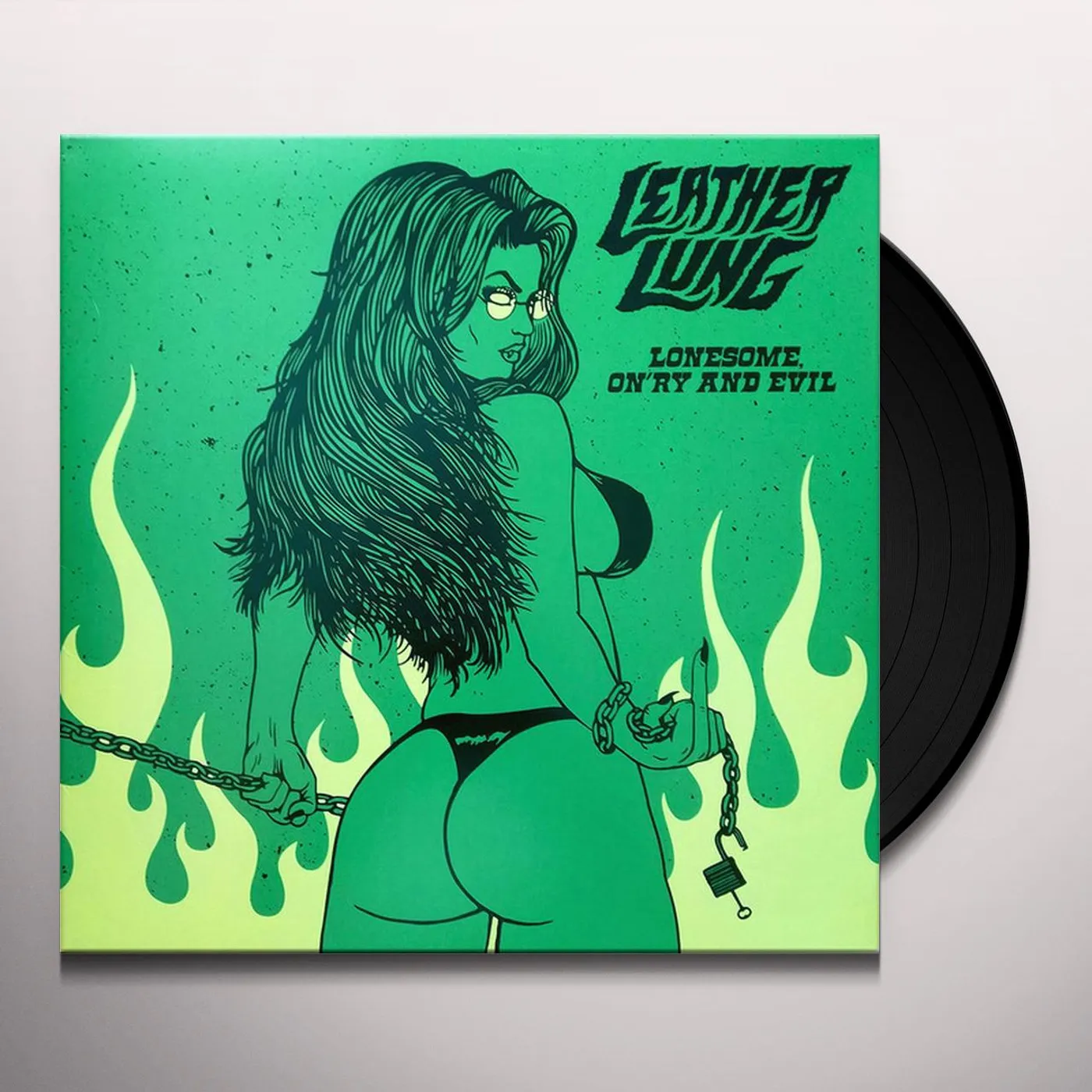 Leather Lung LONESOME ON'RY & EVIL (NEON GREEN VINYL) Vinyl Record
