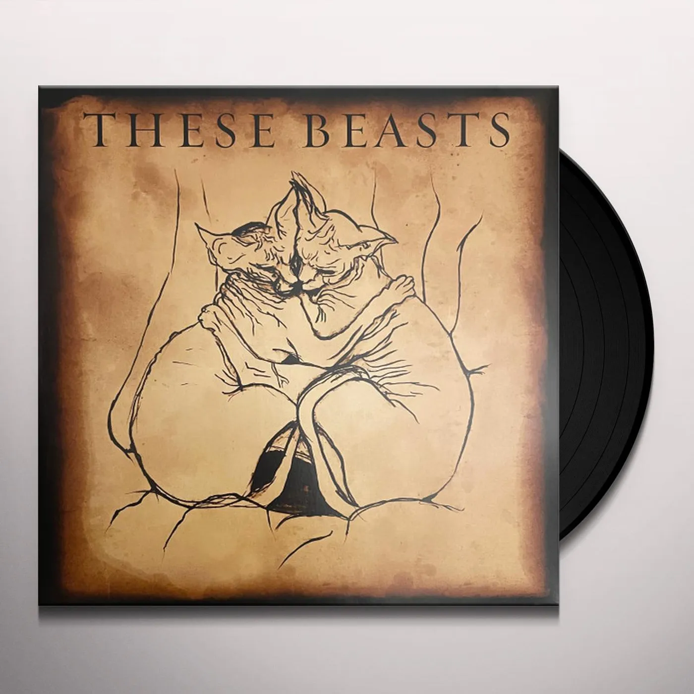 THESE BEASTS (CLEAR OXBLOOD AQUA SPLATTER VINYL) Vinyl Record