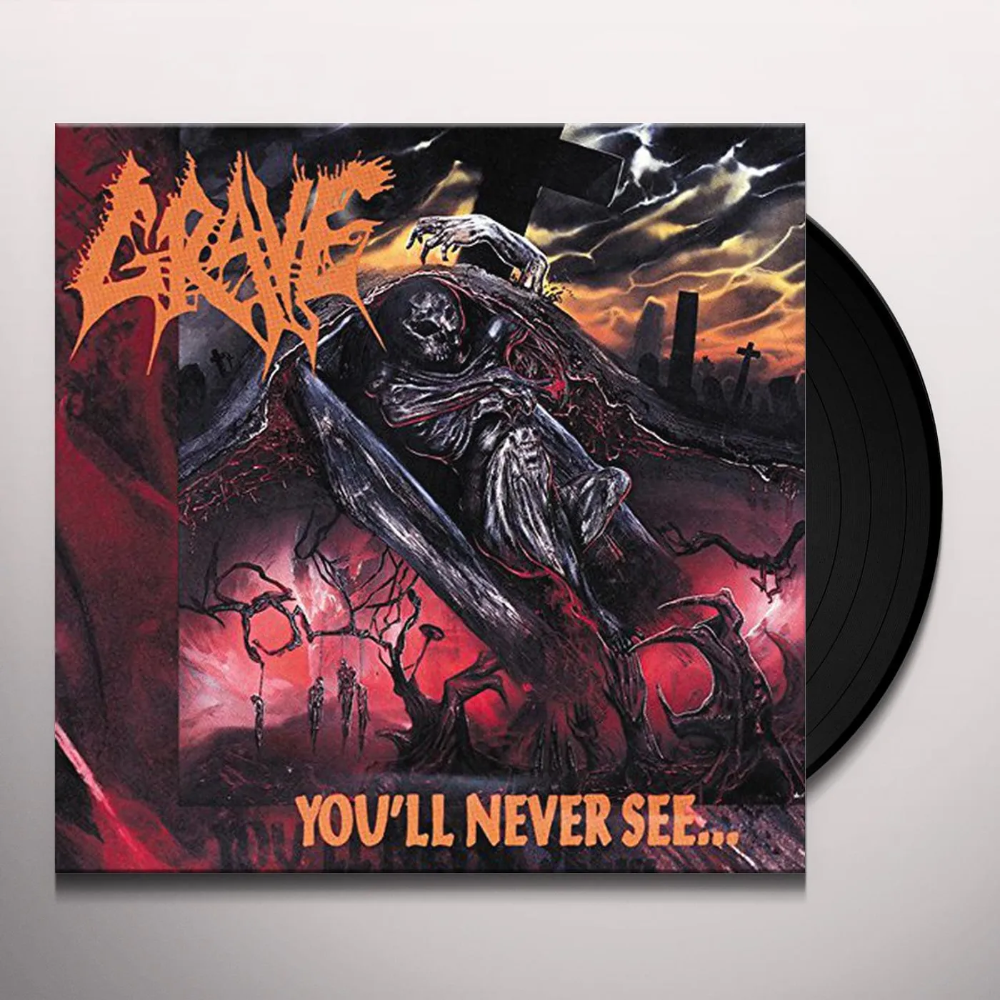 Grave YOU'LL NEVER SEE Vinyl Record
