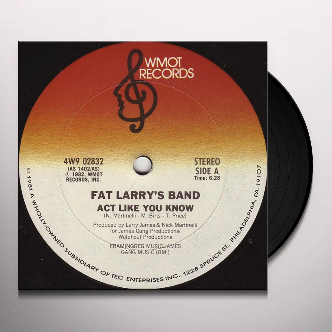 Fat Larry's Band Act Like You Know Vinyl Record