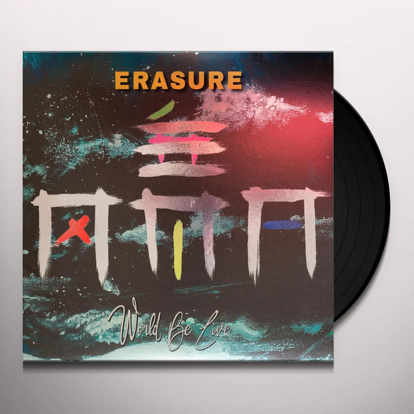 Erasure World Be Live Vinyl Record