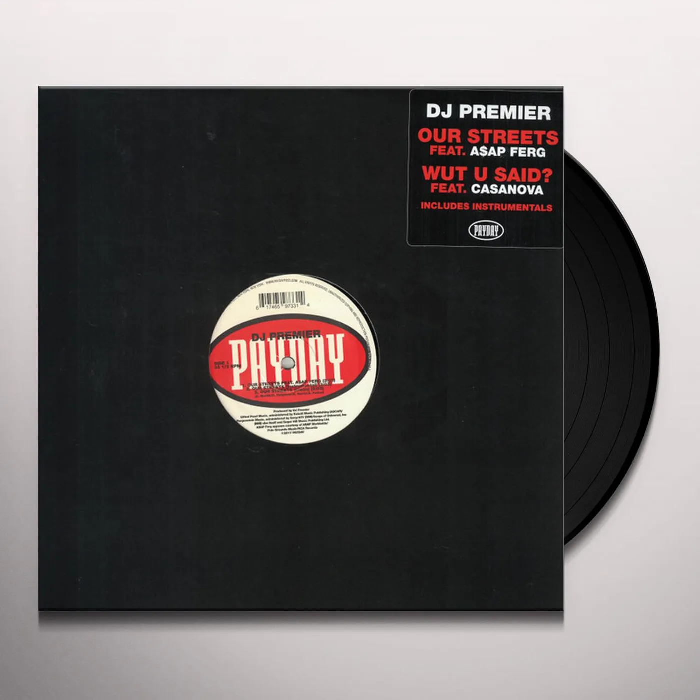 DJ Premier OUR STREETS / WUT U SAID Vinyl Record