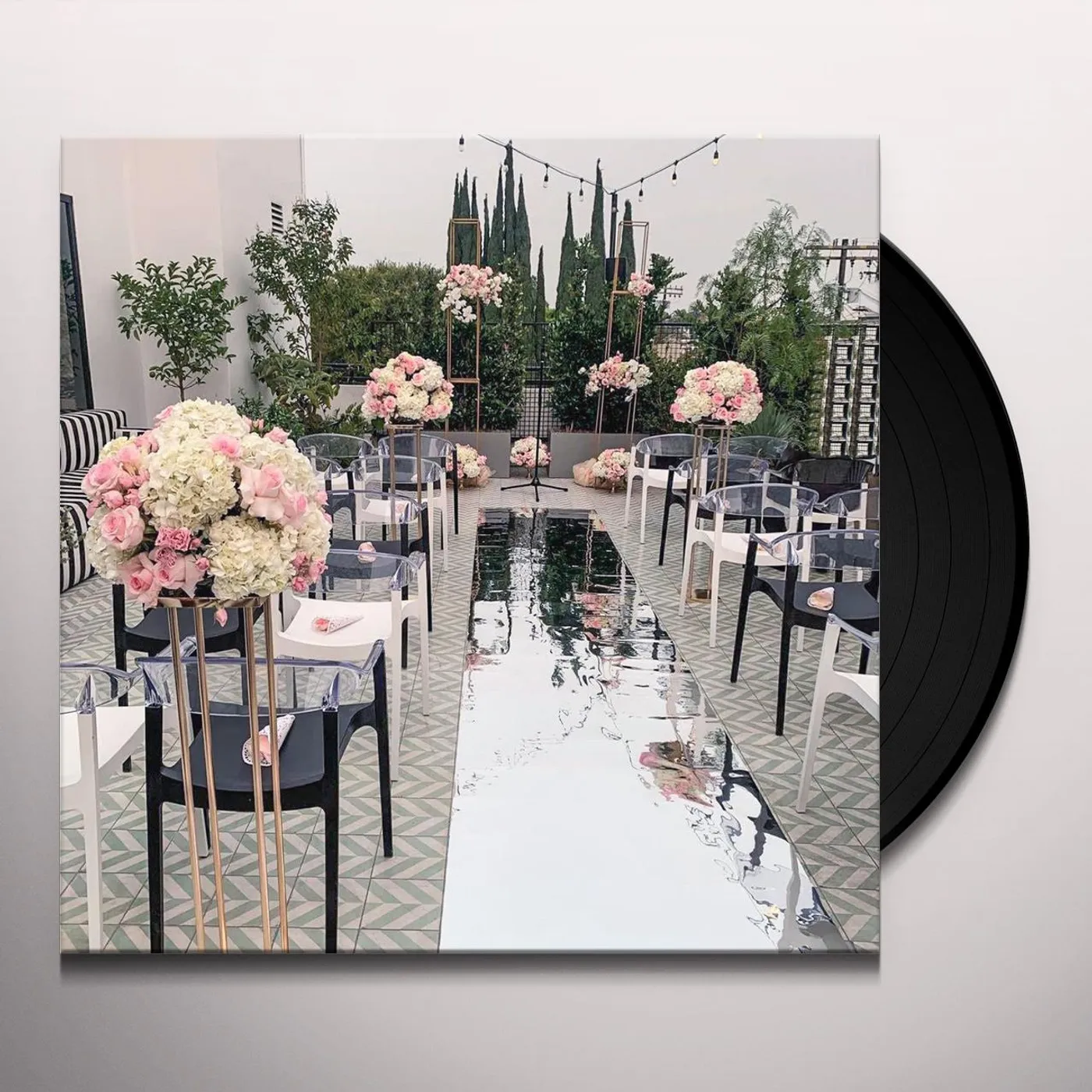 Floral Print MIRROR STAGES Vinyl Record