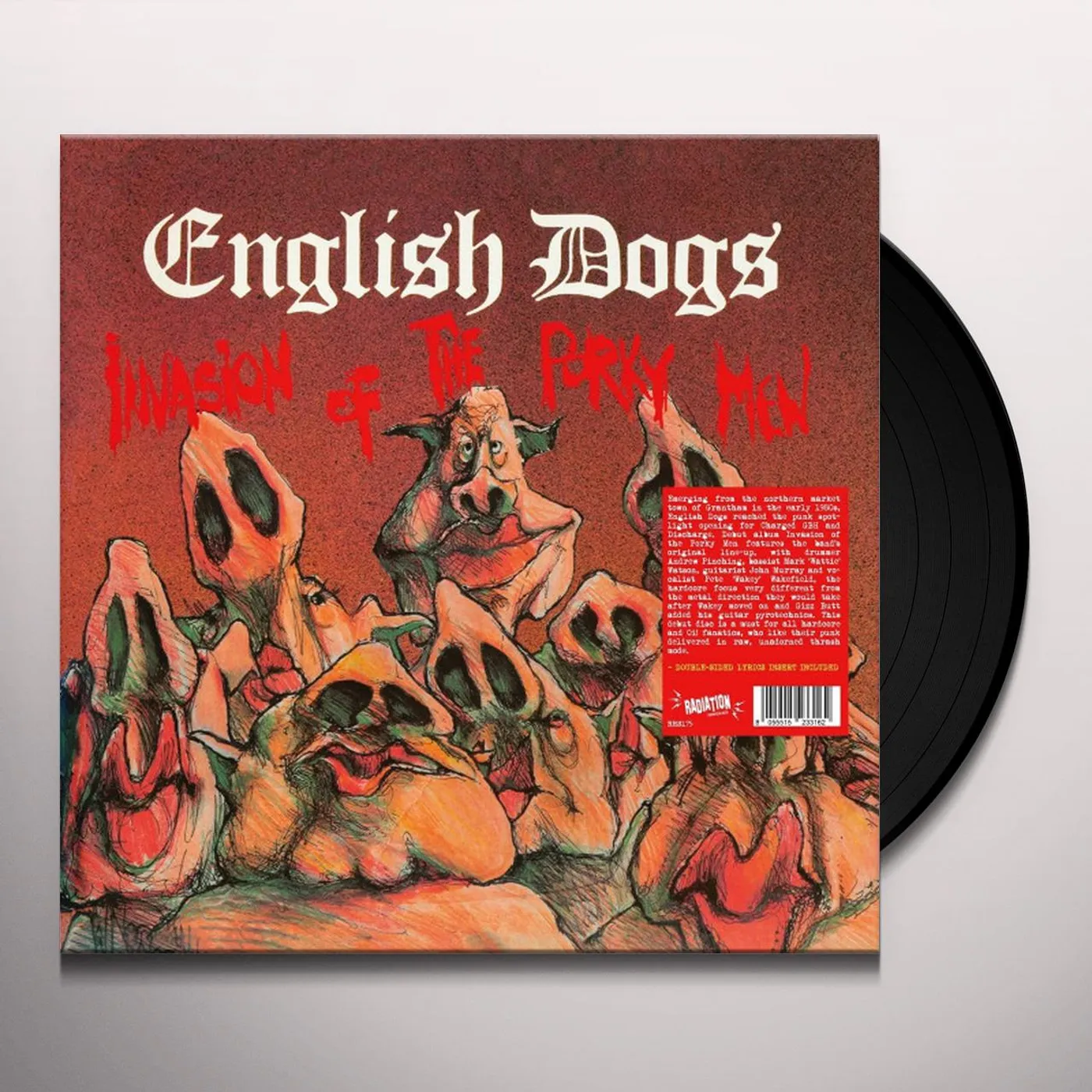 English Dogs INVASION OF THE PORKY MEN Vinyl Record