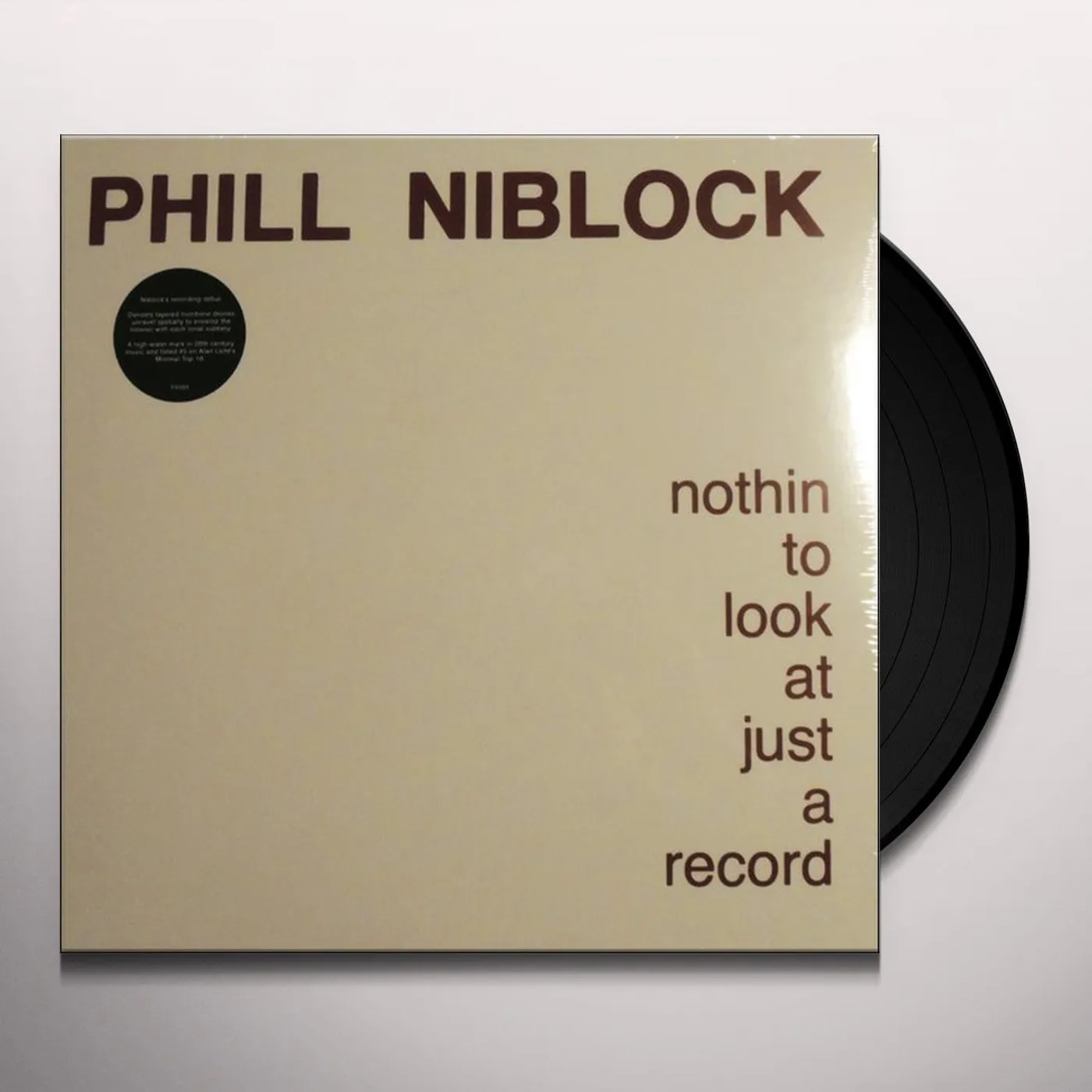Phill Niblock NOTHIN TO LOOK AT JUST A RECORD Vinyl Record