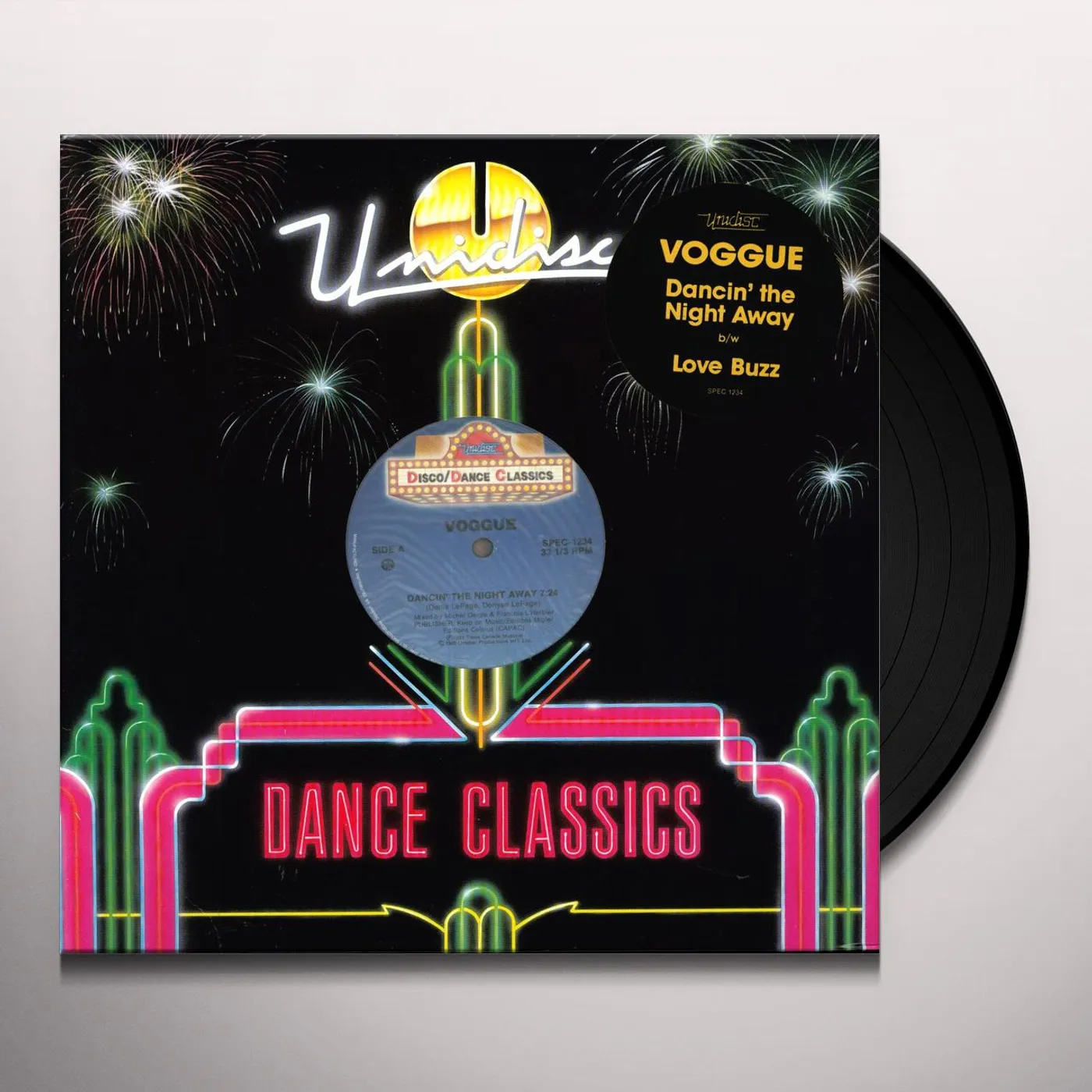 Voggue DANCIN THE NIGHT AWAY Vinyl Record