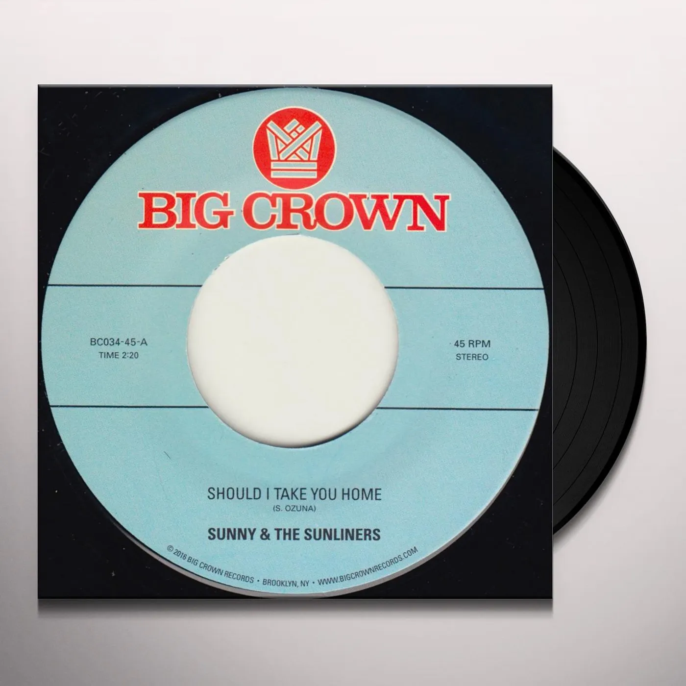 Sunny & The Sunliners SHOULD I TAKE YOU HOME / MY DREAM Vinyl Record