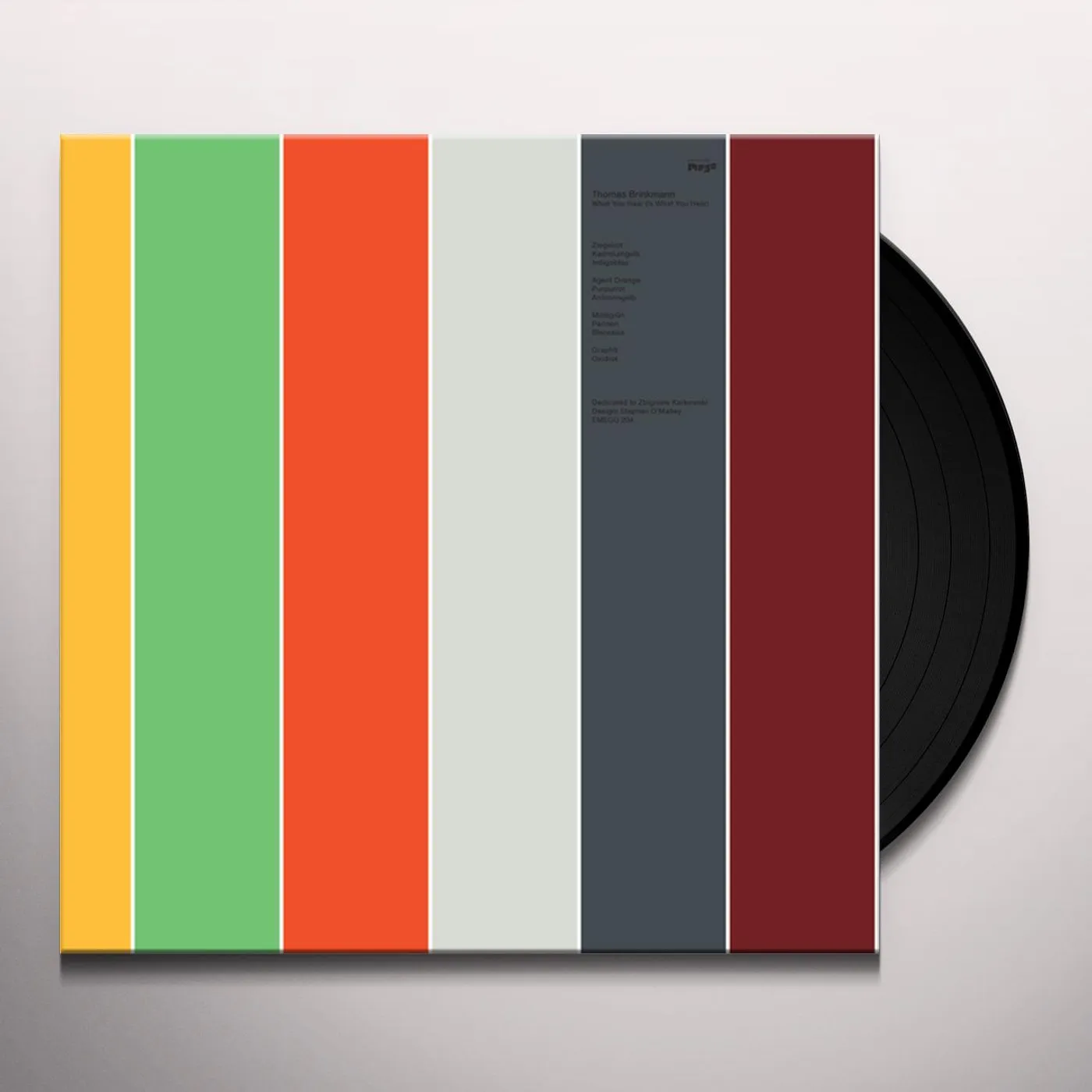 Thomas Brinkmann What You Hear (Is What You Hear) Vinyl Record