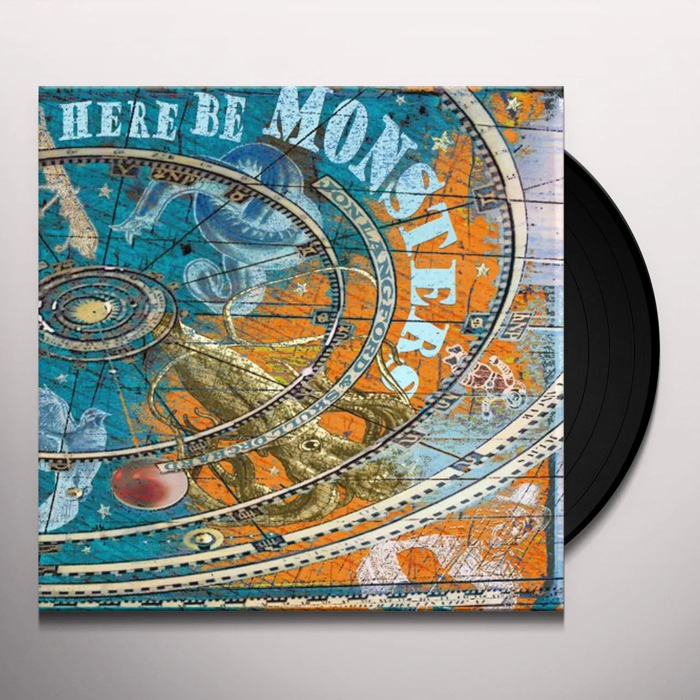 Jon Langford Here Be Monsters Vinyl Record