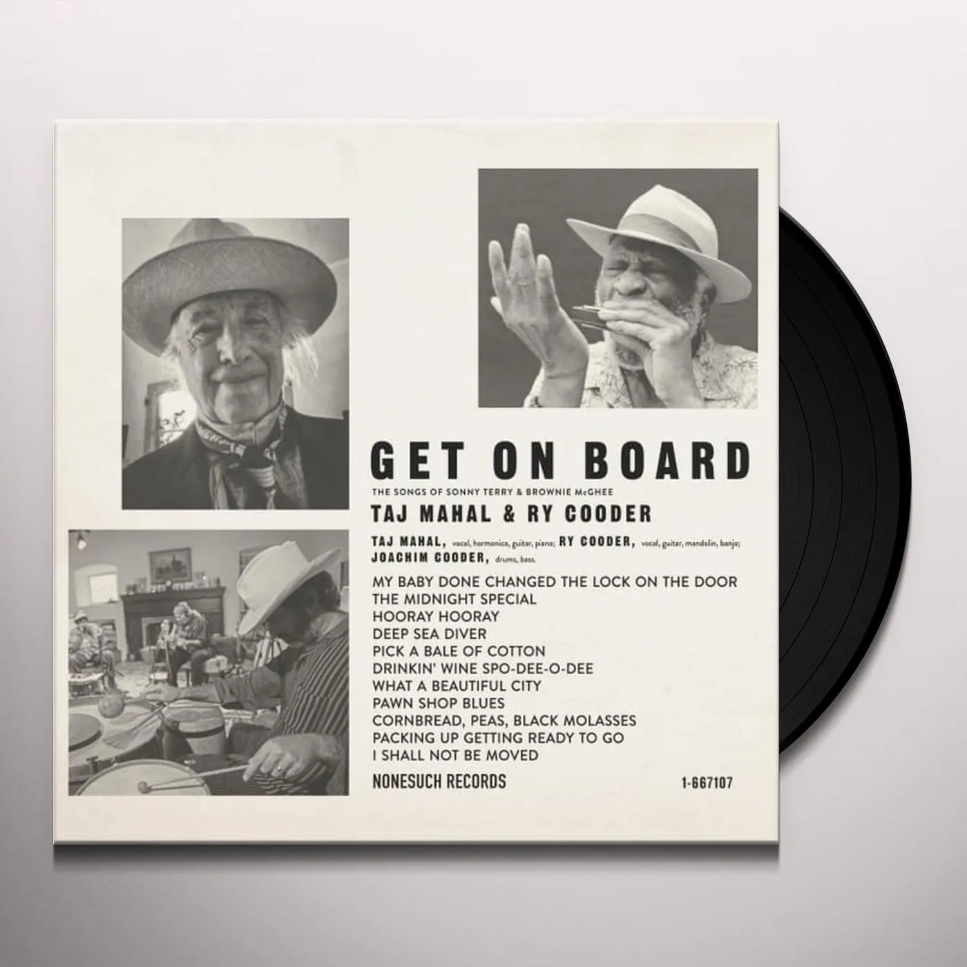 Taj Mahal & Ry Cooder Get on Board Vinyl Record