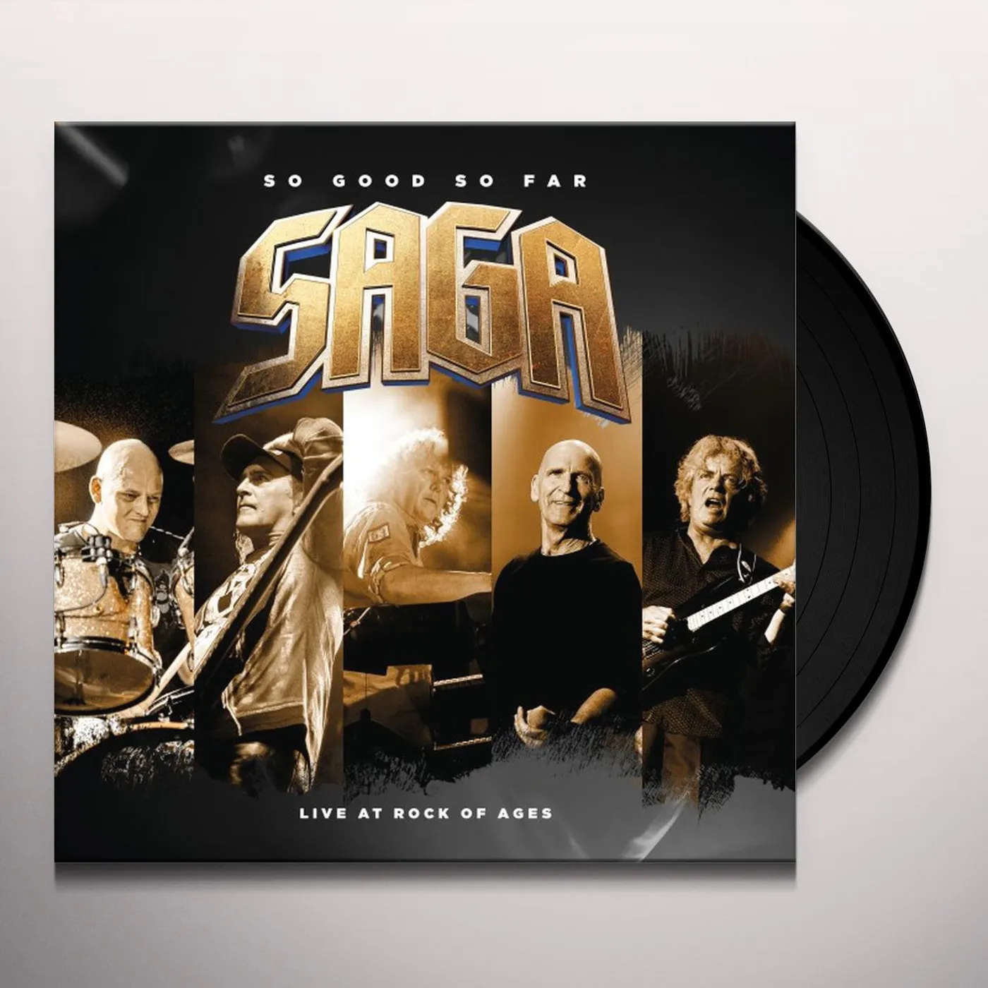 Saga SO GOOD SO FAR: LIVE AT ROCK OF AGES Vinyl Record