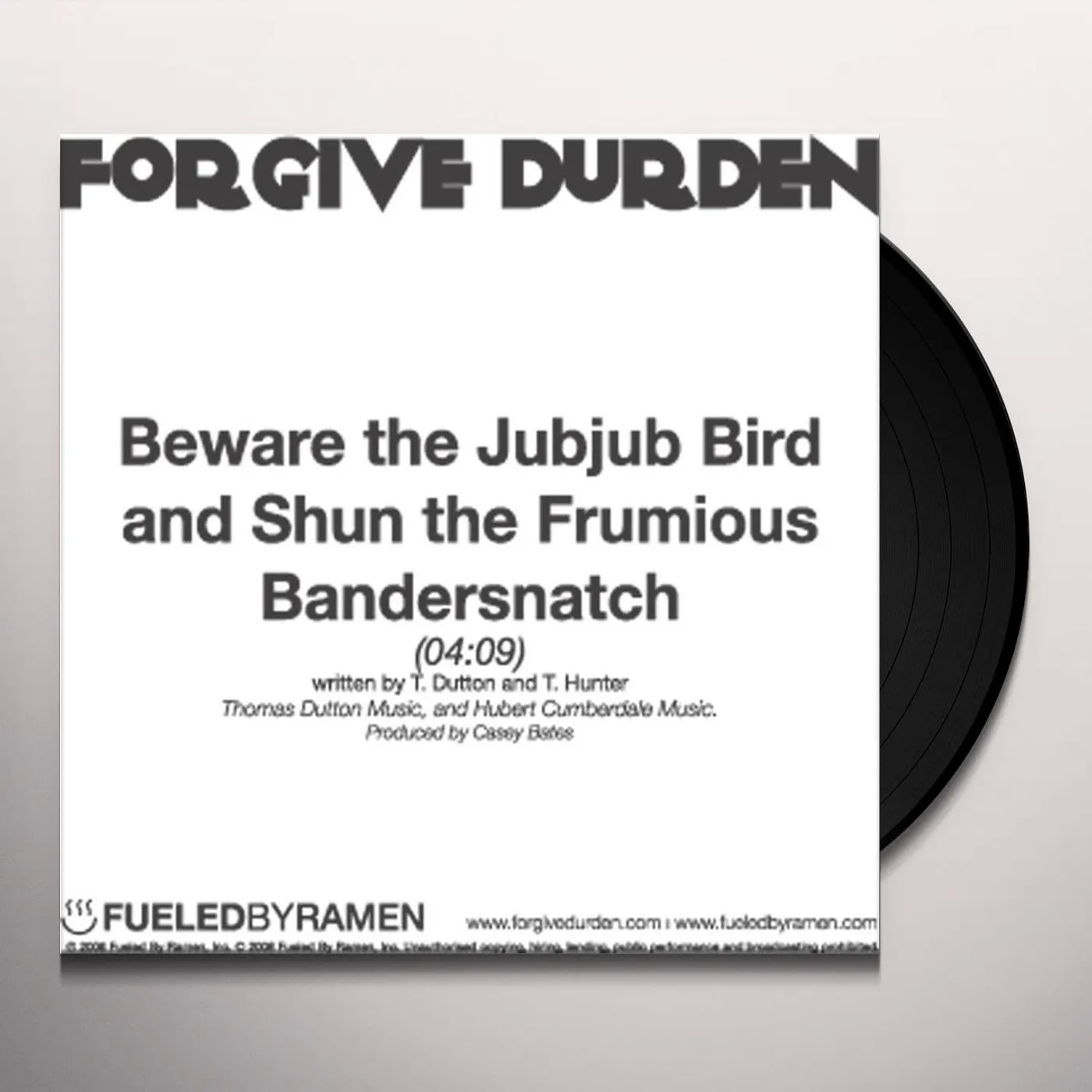 Forgive Durden BEWARE THE JUBJUB BIRD & SHUN THE FRUMIOUS BANDERS Vinyl Record