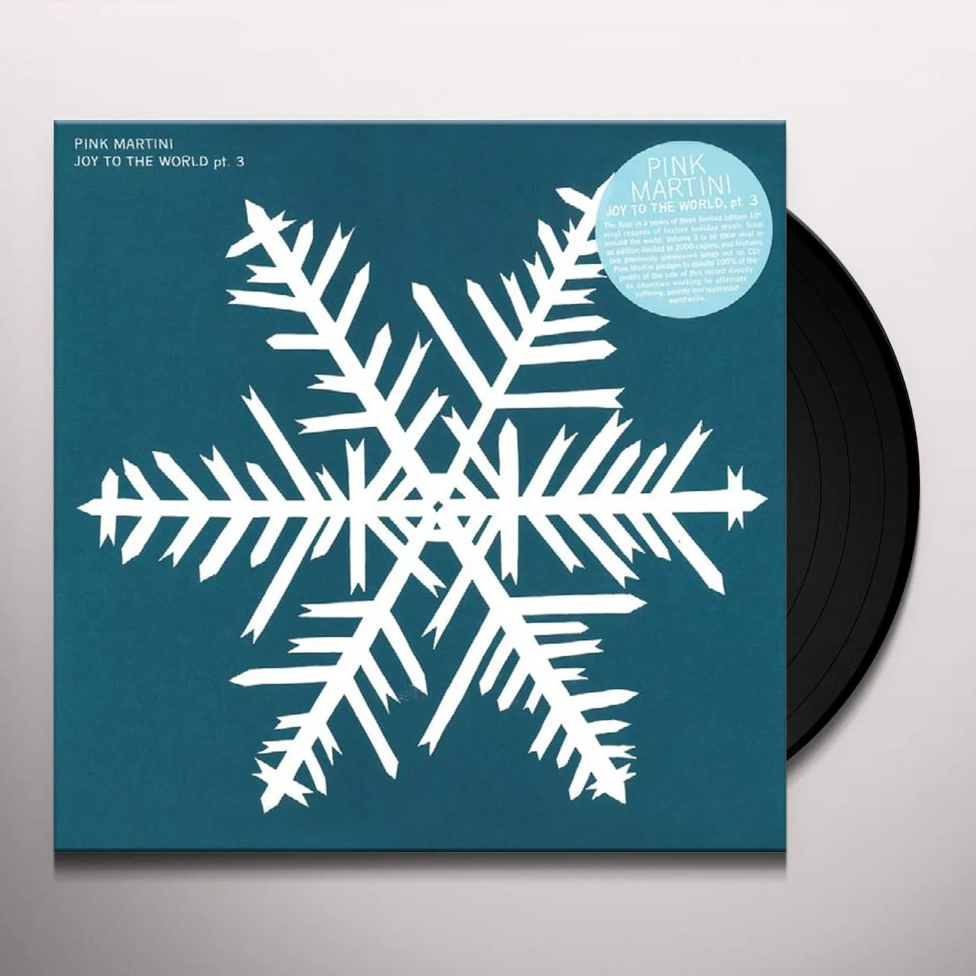 Pink Martini JOY TO THE WORLD 3 Vinyl Record