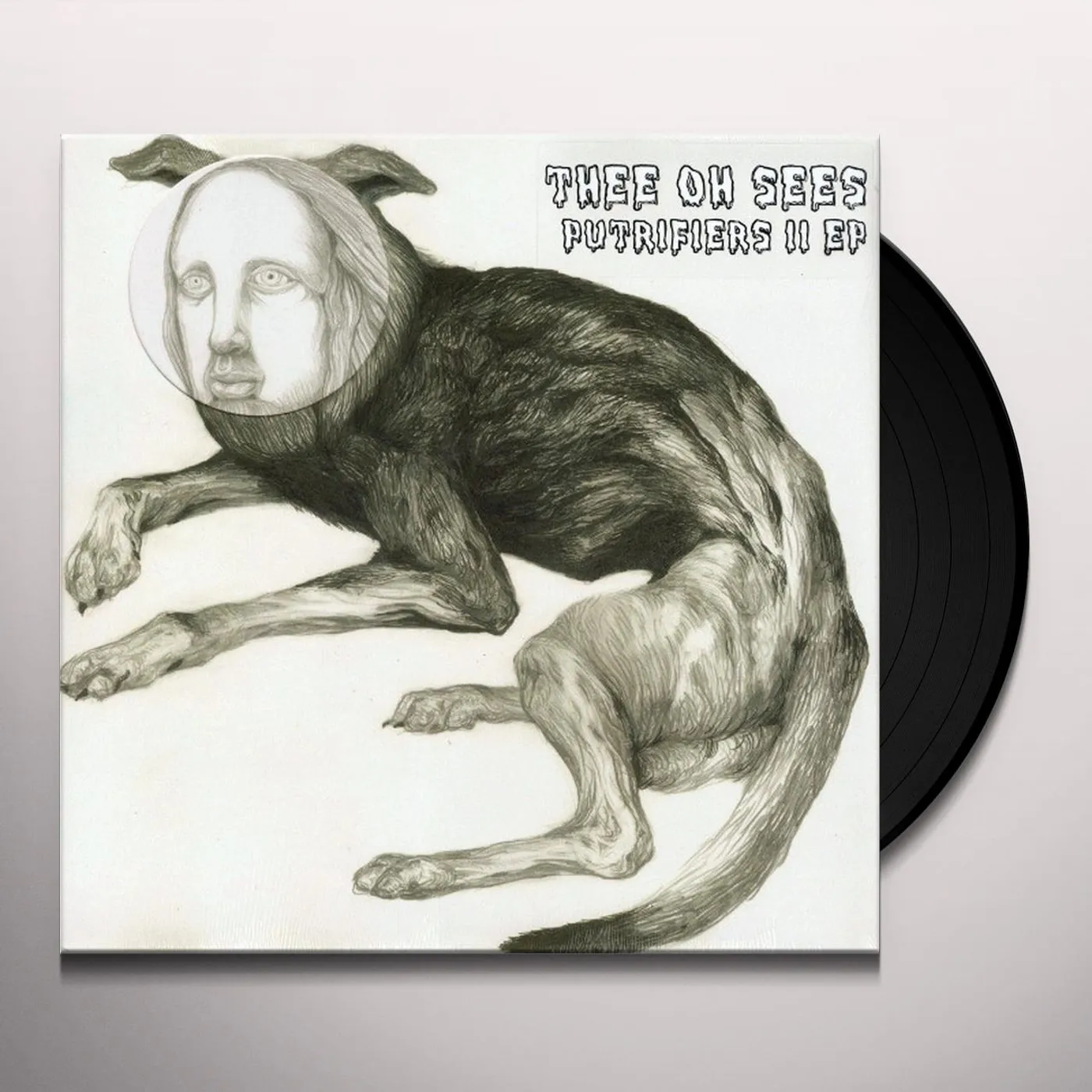 Thee Oh Sees PUTRIFIERS II (CLEAR/WHITE SWIRL VINYL) Vinyl Record